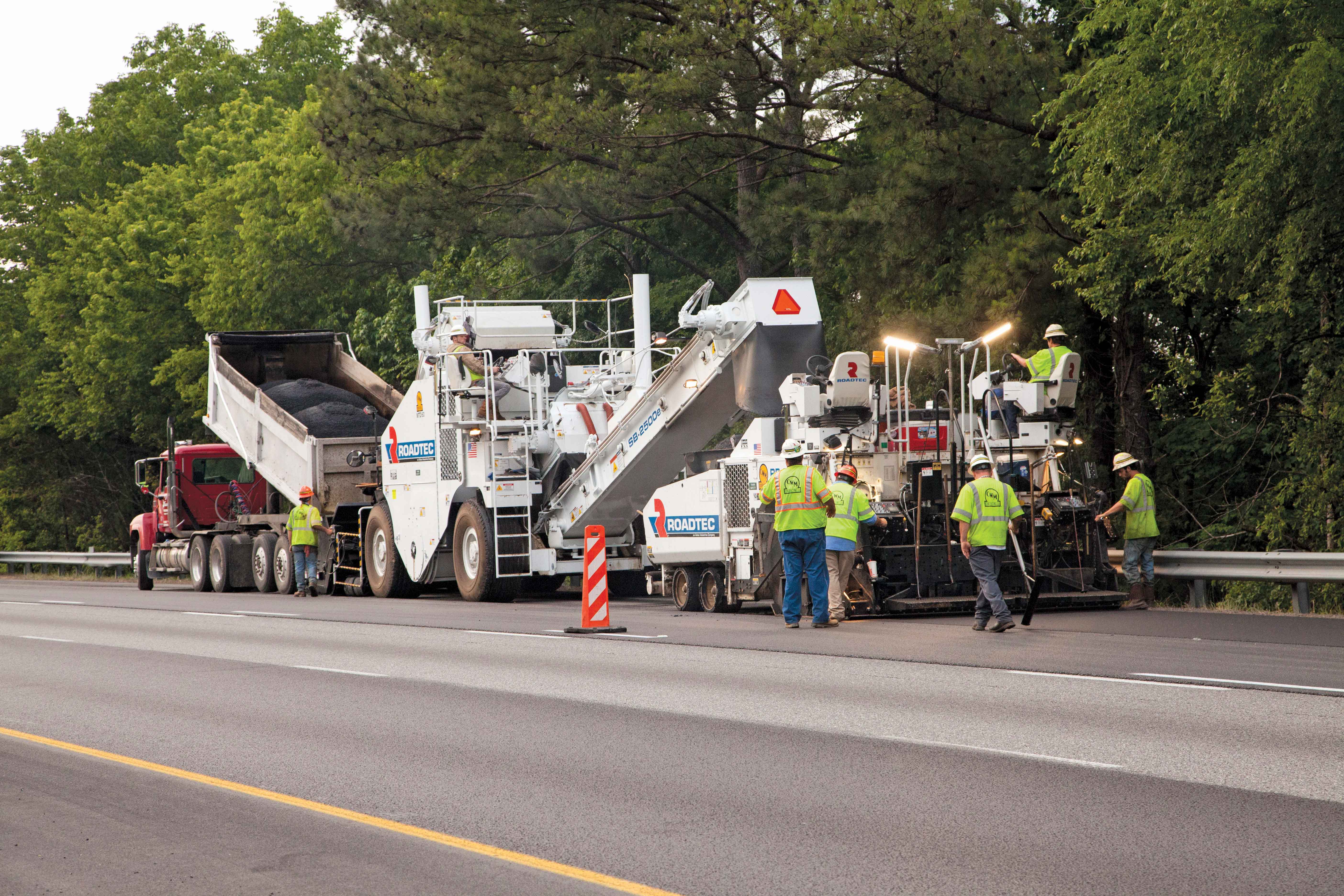 The Shuttle Buggy has been developed significantly since its original launch, with this recent model being used for paving on I-75 in Ringgold, Georgia Shuttle Buggy, paving on I-75 in Ringgold, Georgia
