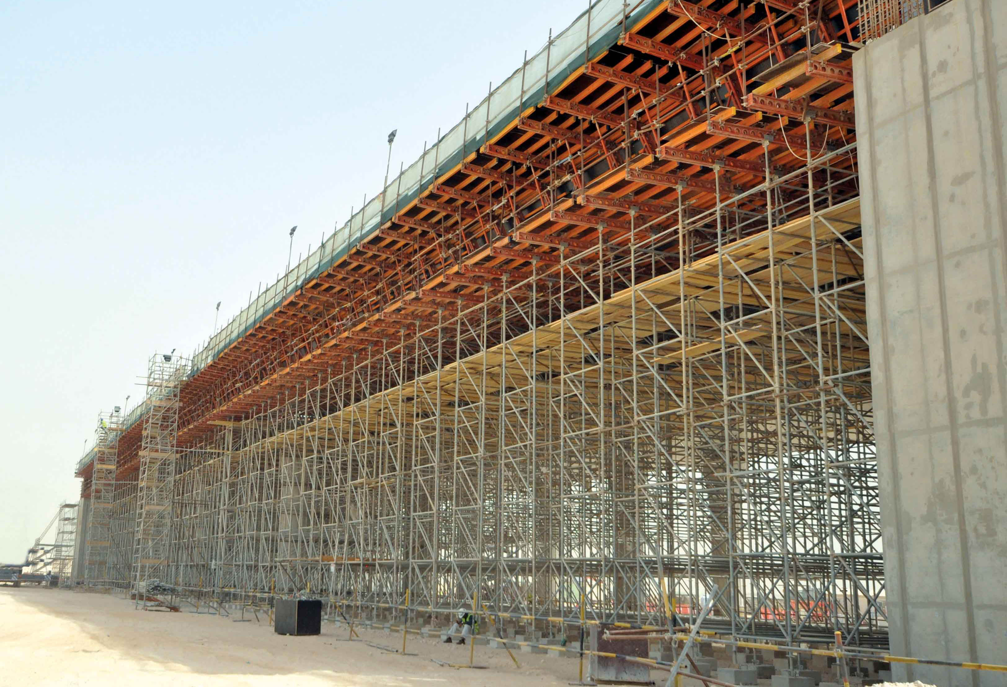 The new Doha East Corridor project is under construction Doha East Corridor project