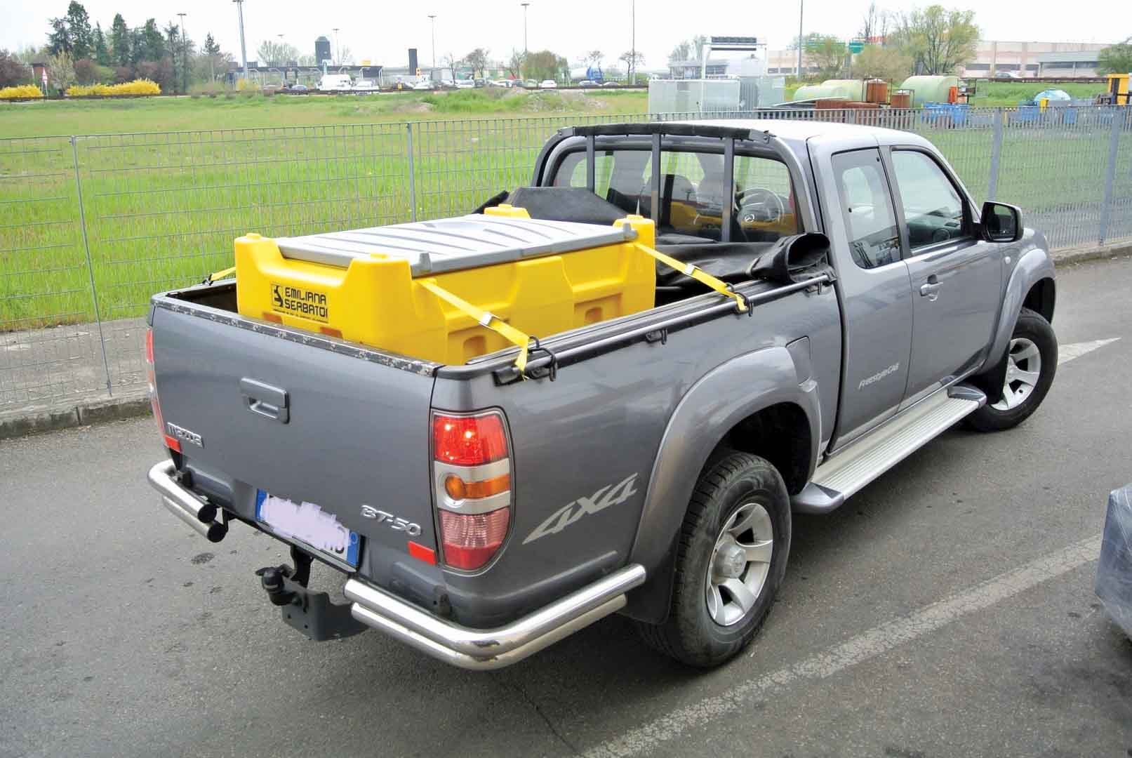 The 330, portable by pick-up truck The 330, portable by pick-up truck