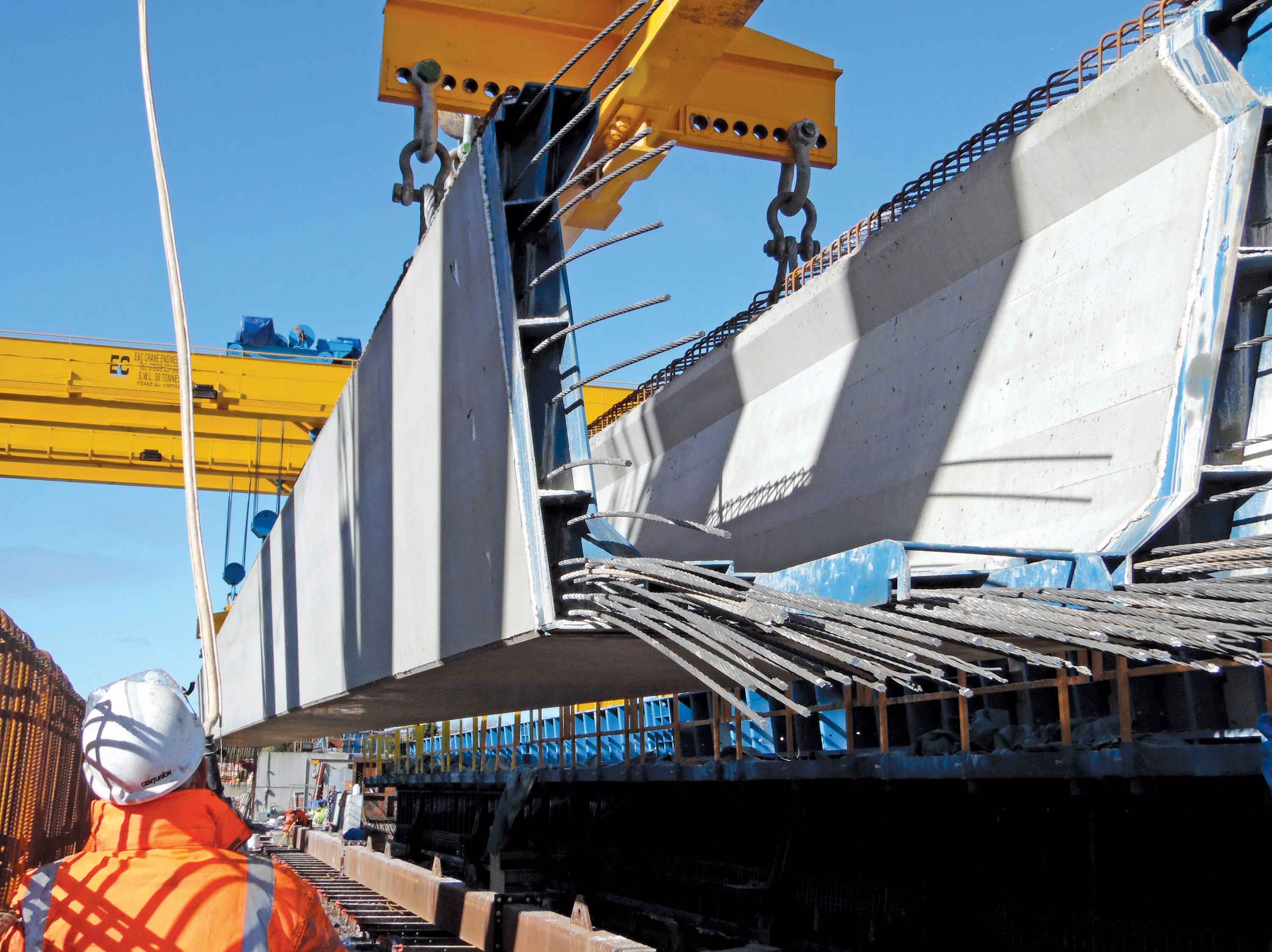 U and W section prestressed beams up to 120tonnes U and W section prestressed beams
