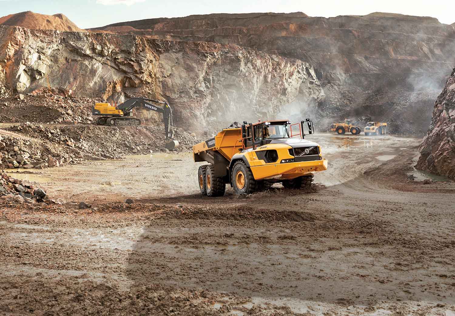For the moment at least, Volvo CE’s A60H is the only 55tonne capacity ADT available on the market Volvo CE’s A60H ADT