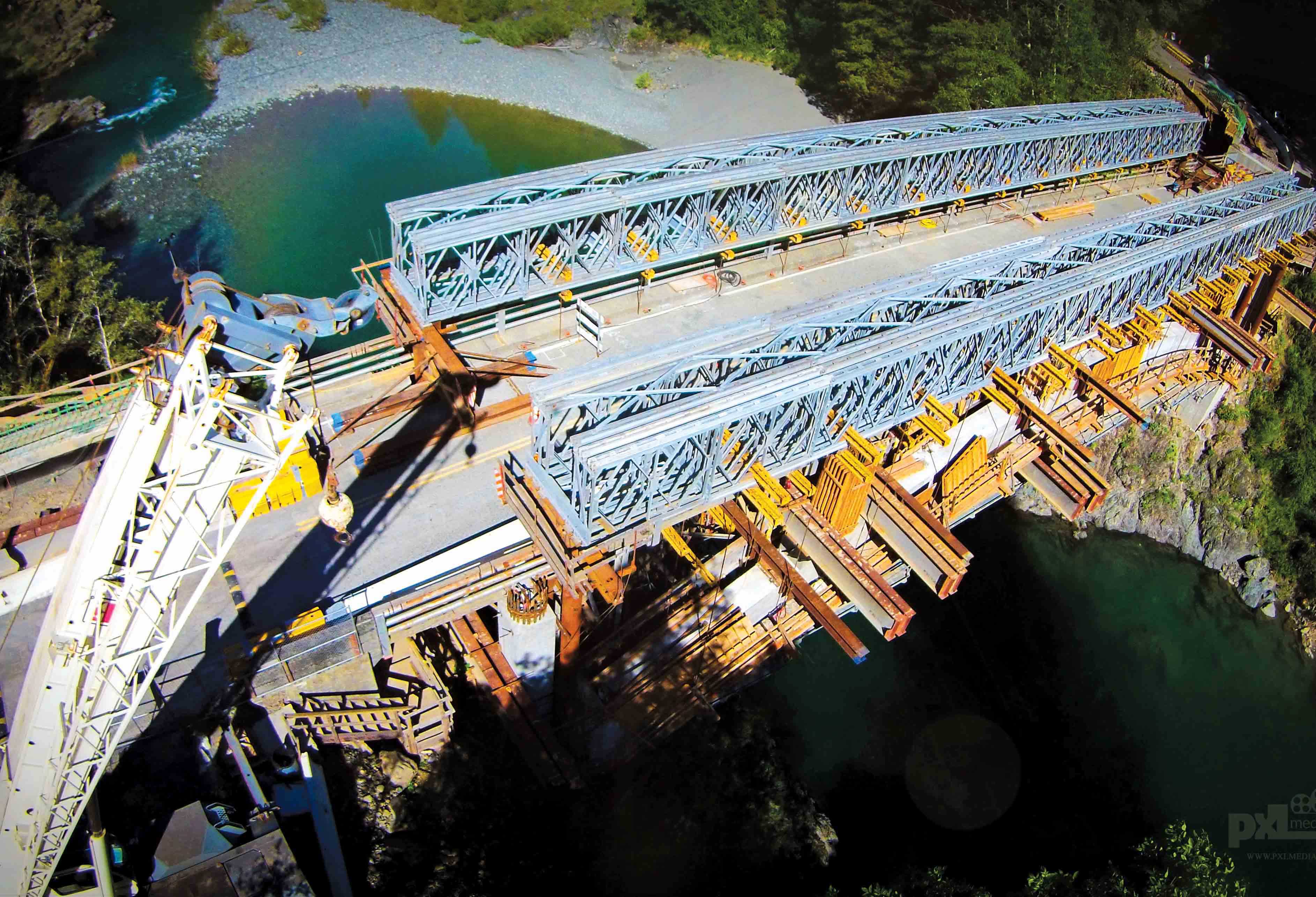 Acrow bridge solution for the Cradock Bridge renovation Acrow bridge solution