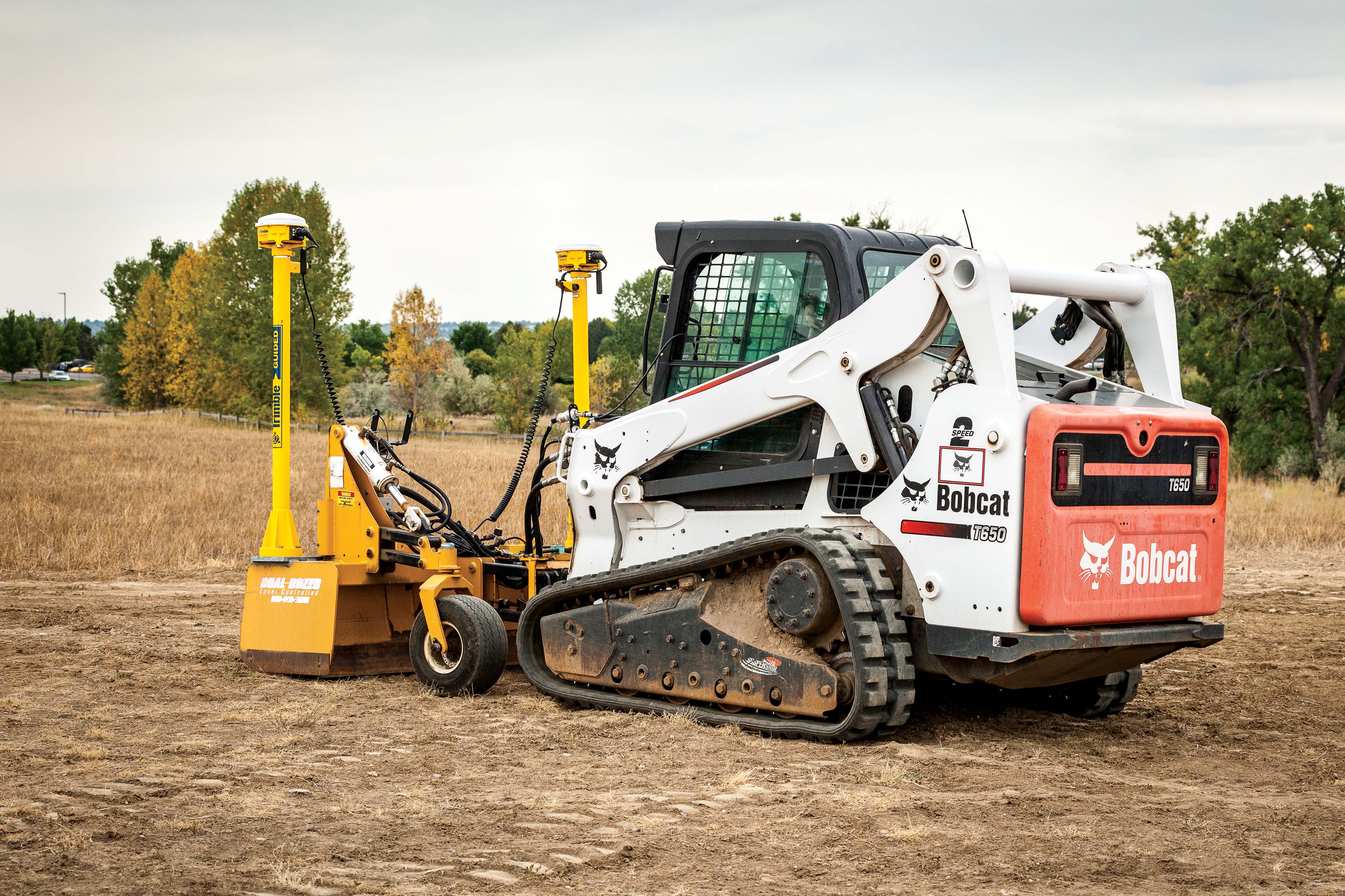 At one end of the scale, new compact machine control solutions are available for the rental market Bobcat new compact machine control