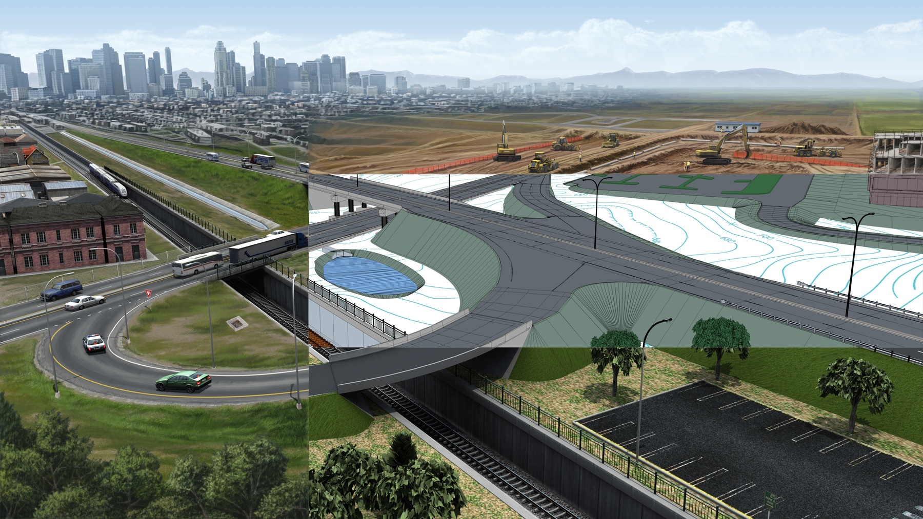 OpenRoads Designer introduces a new comprehensive modeling environment to provide construction driven engineering Bentley Open Roads designer