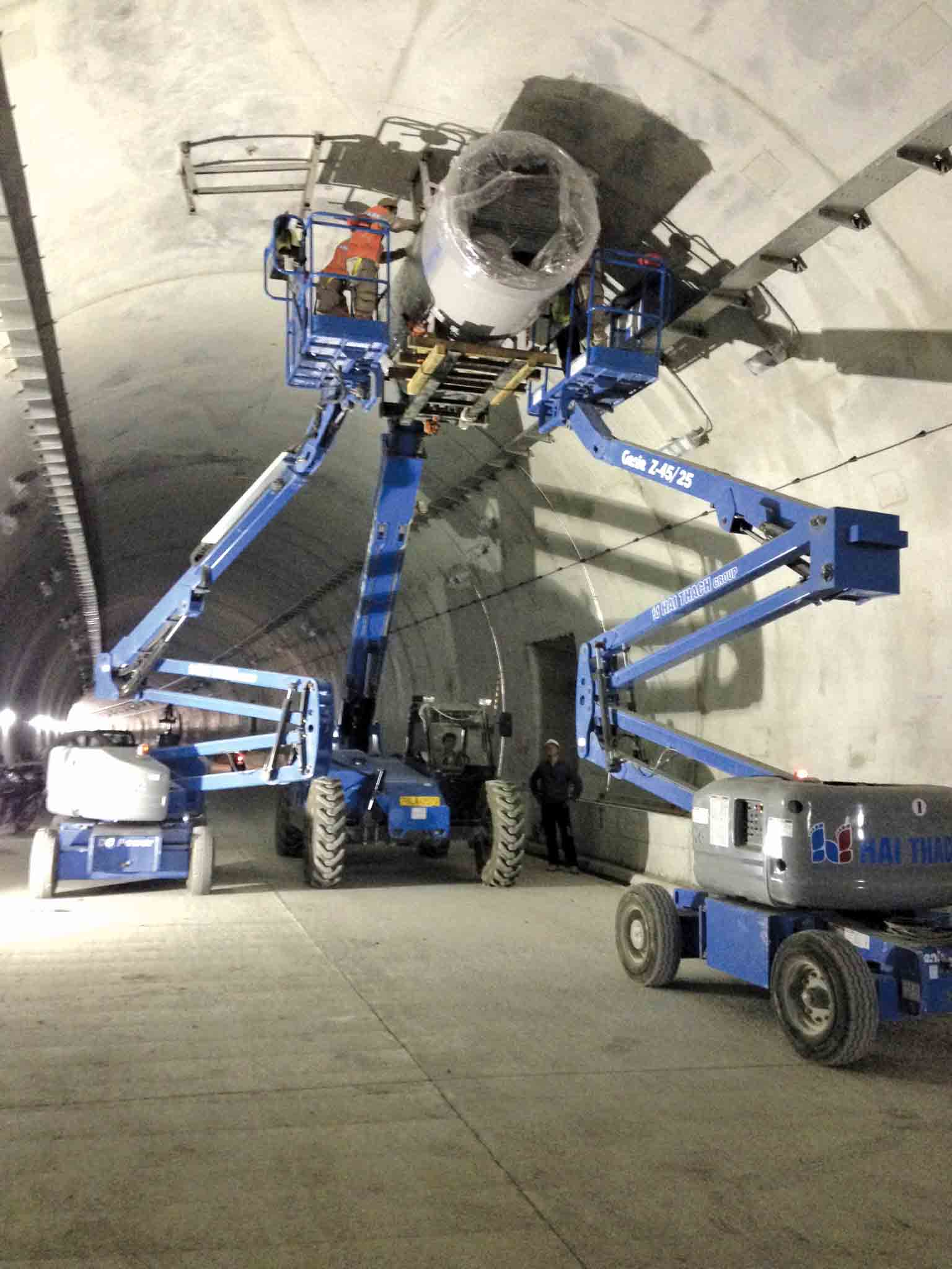 The machines allowed the job to be carried out quickly Vietnam tunnel machines to be build tunnel