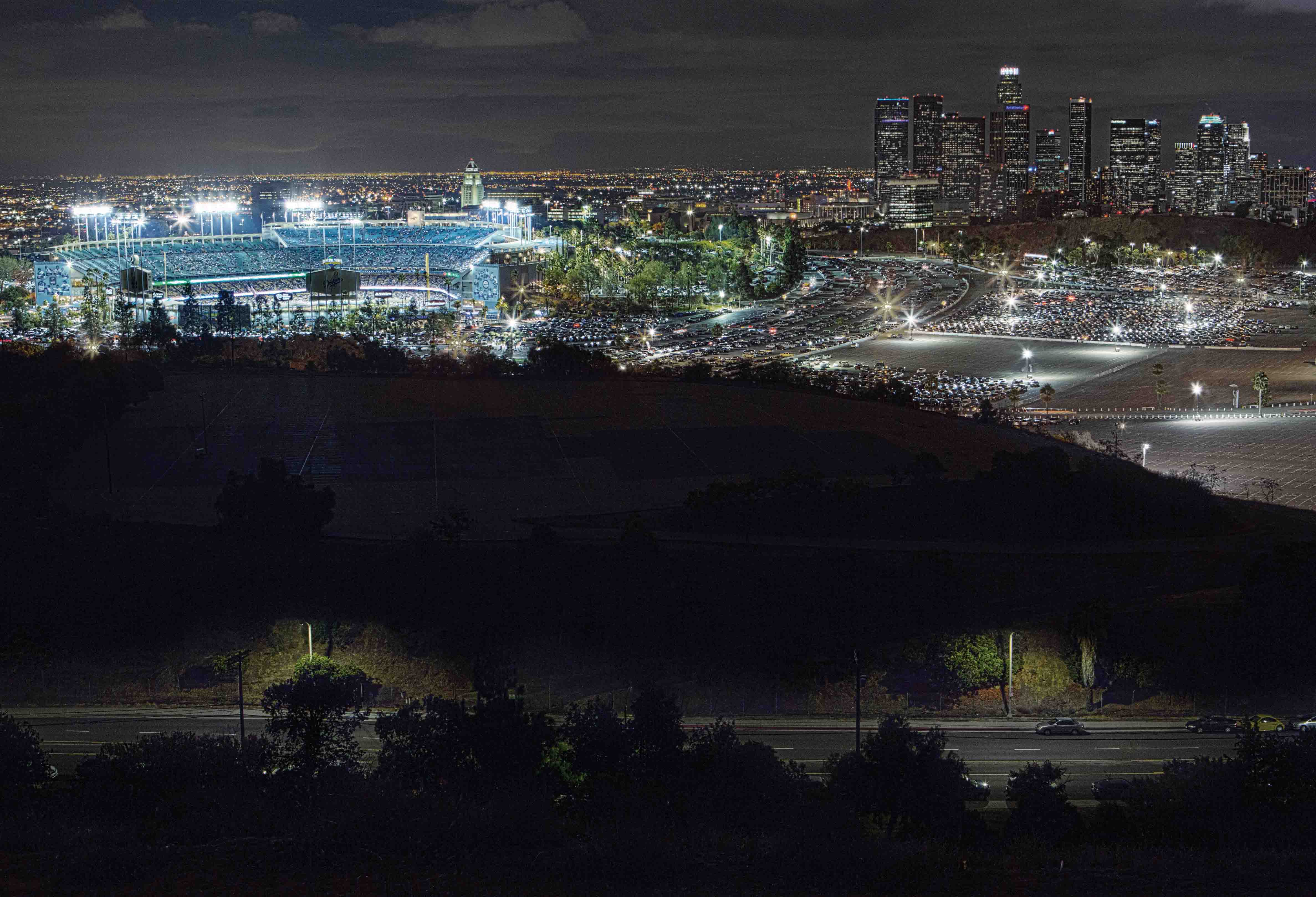 The controlled but ‘bright lights’ of Los Angeles lights of Los Angeles