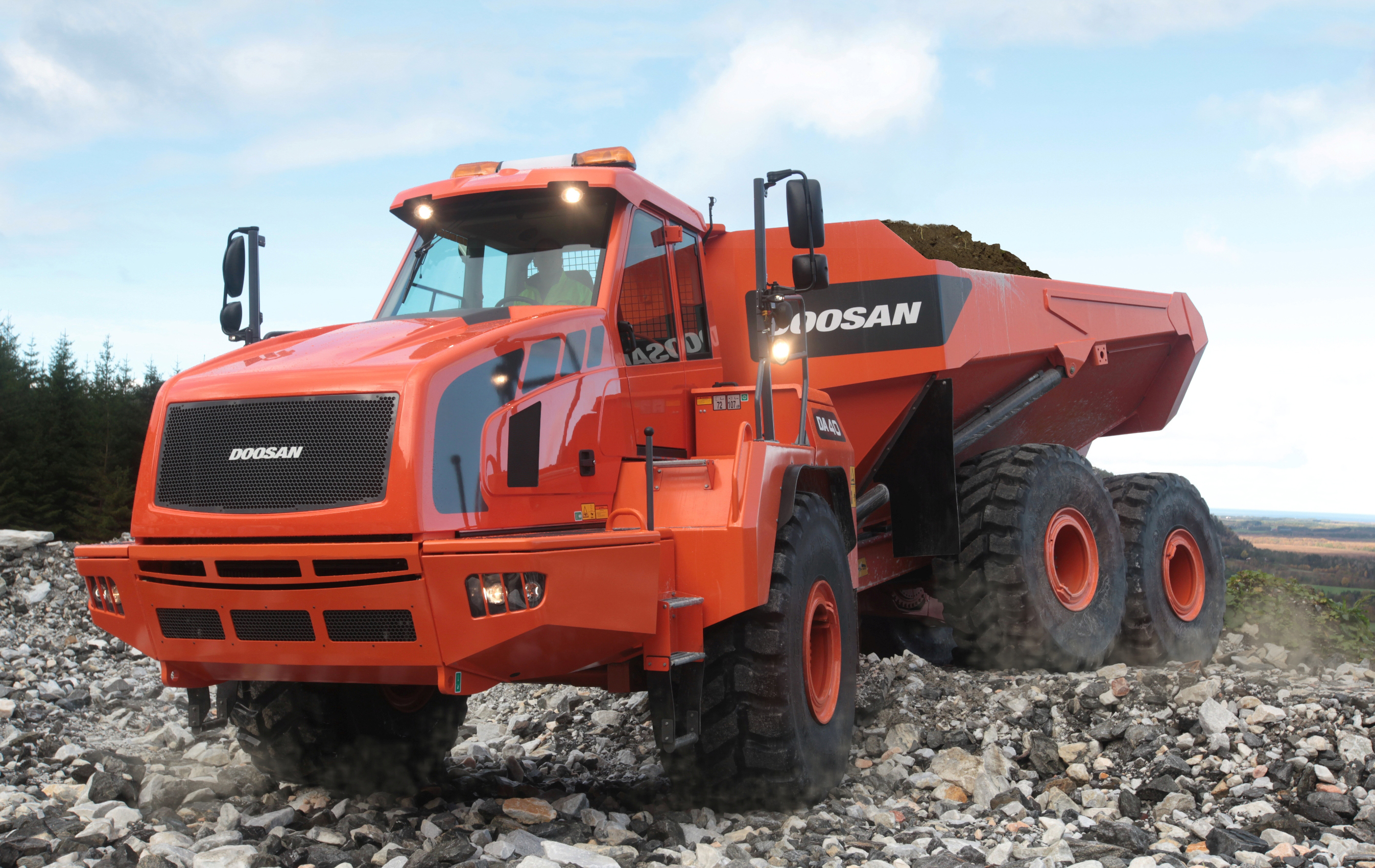 High haulage productivity is claimed by Doosan for its updated ADTs Doosan updated ADTs