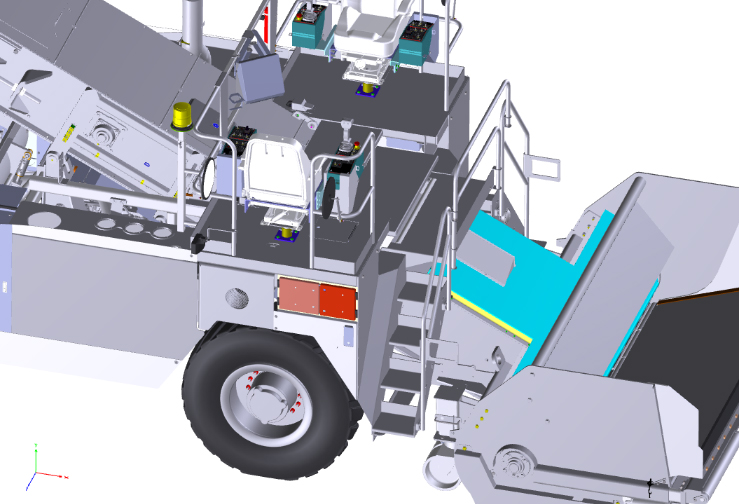 Roadtec’s new material transfer vehicle delivers high efficiency Roadtec material transfer vehicle