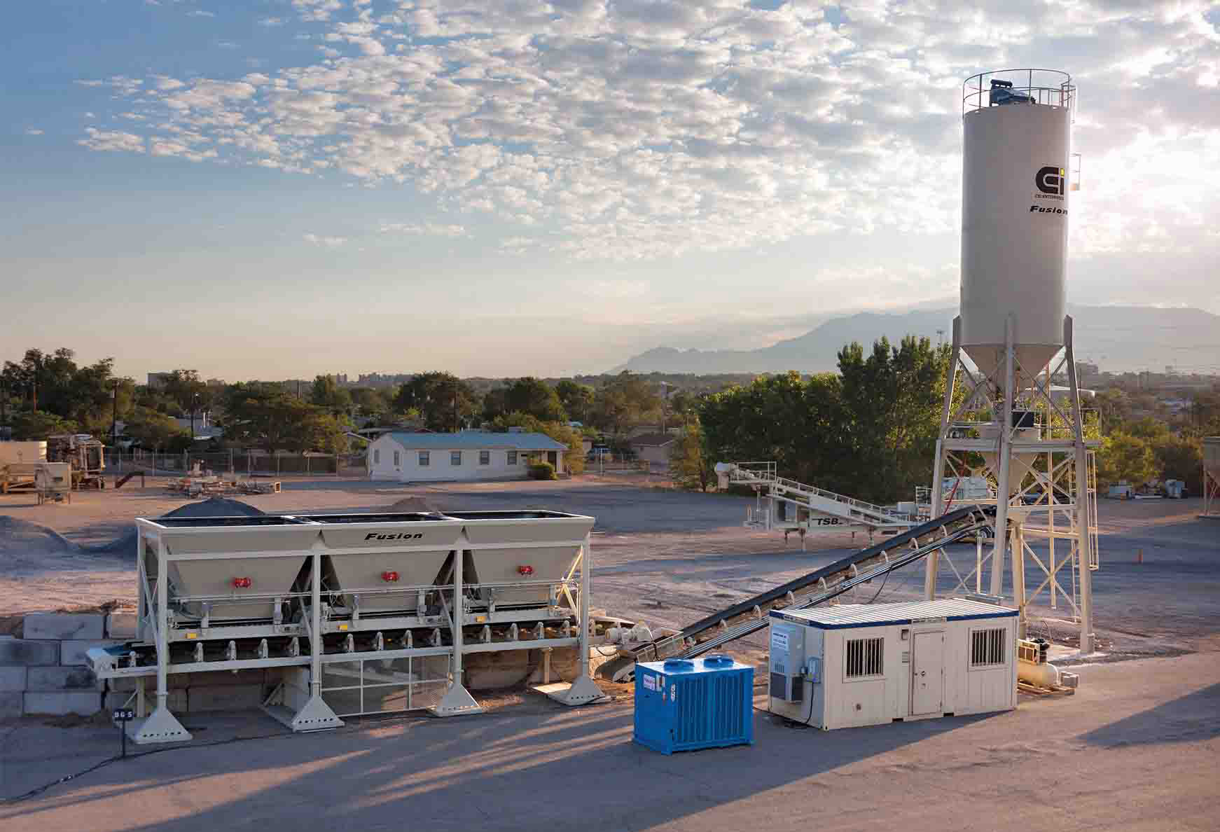 CEI is now demonstrating its novel concrete plant which features proven technology from asphalt plants CEI concrete plant