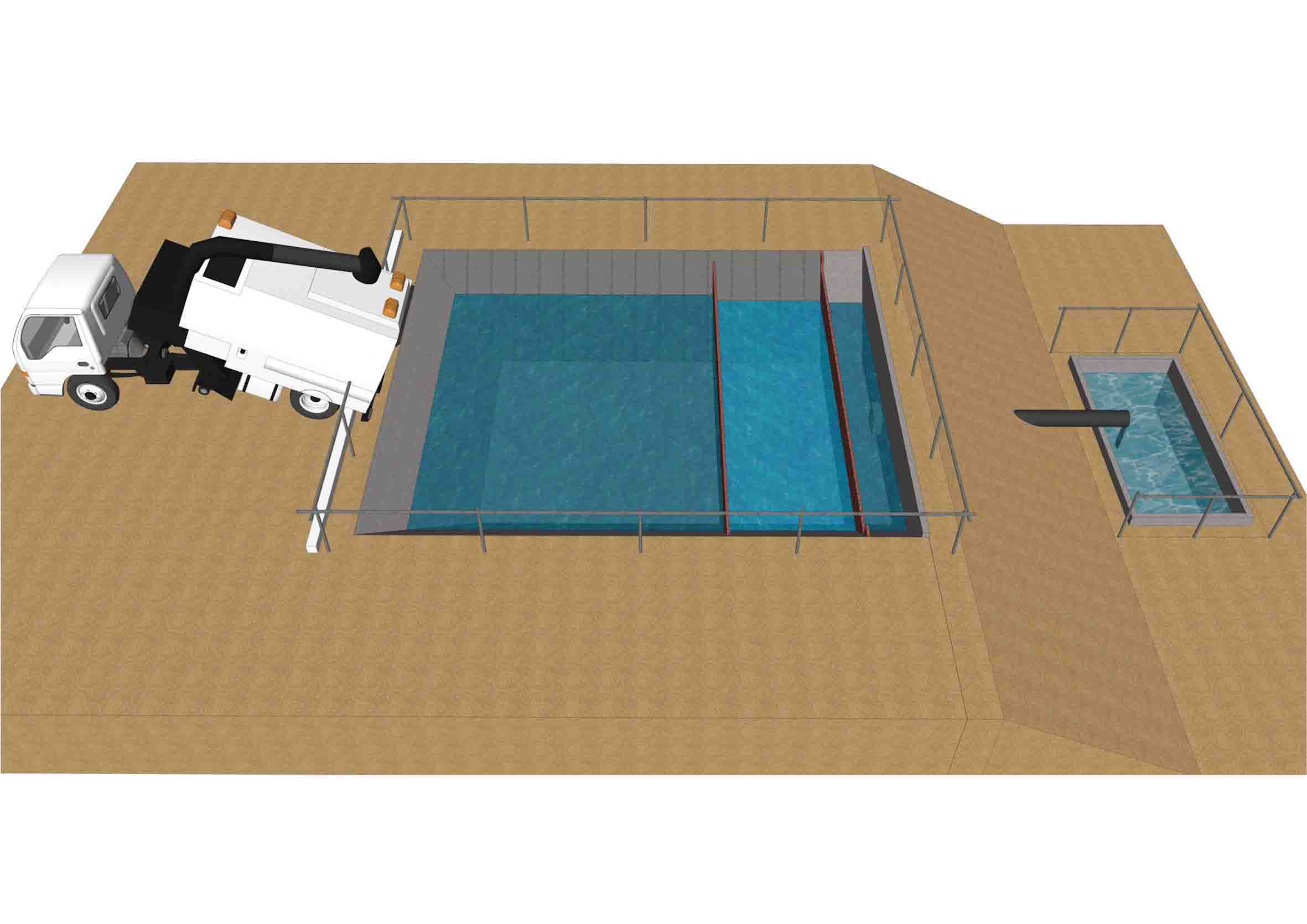 Schematic of the water treatment facility Schematic of the water treatment facility