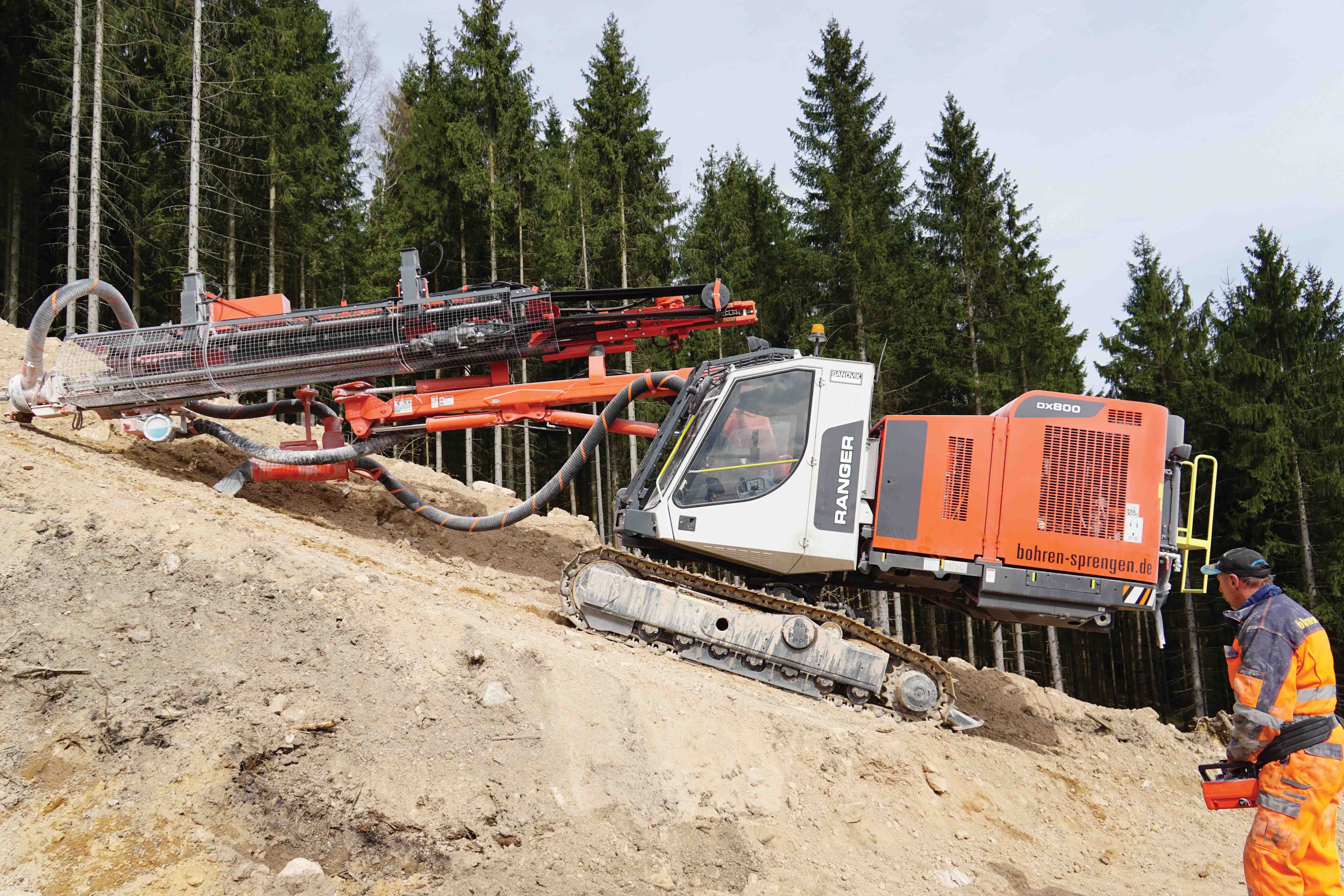 First upgraded Ranger DX800 in Germany impresses Ranger DX800 surface drilling rig