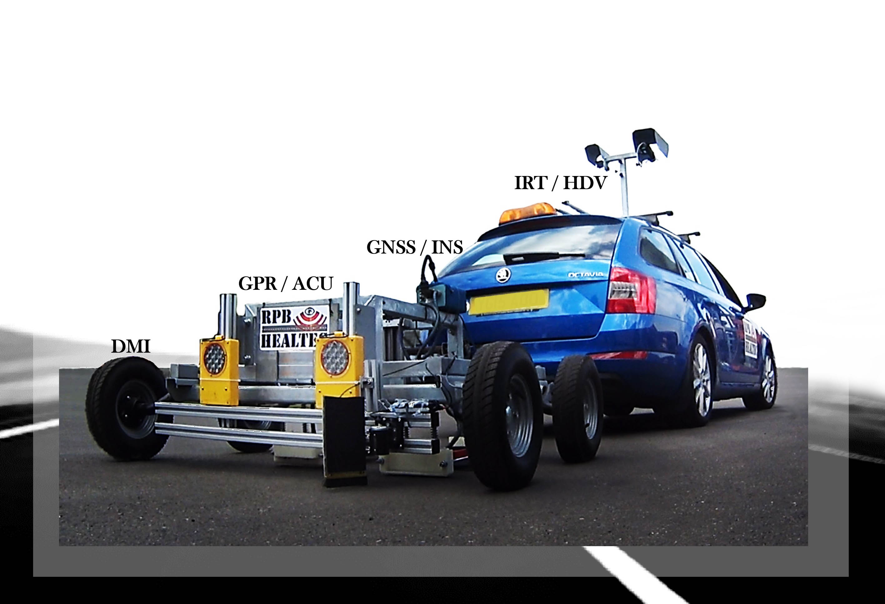 An NDT system integrating GRP, IRT and air-coupled ultrasound sensors was developed under the EU FP7 RPB HealTec research project NDT system integrating GRP