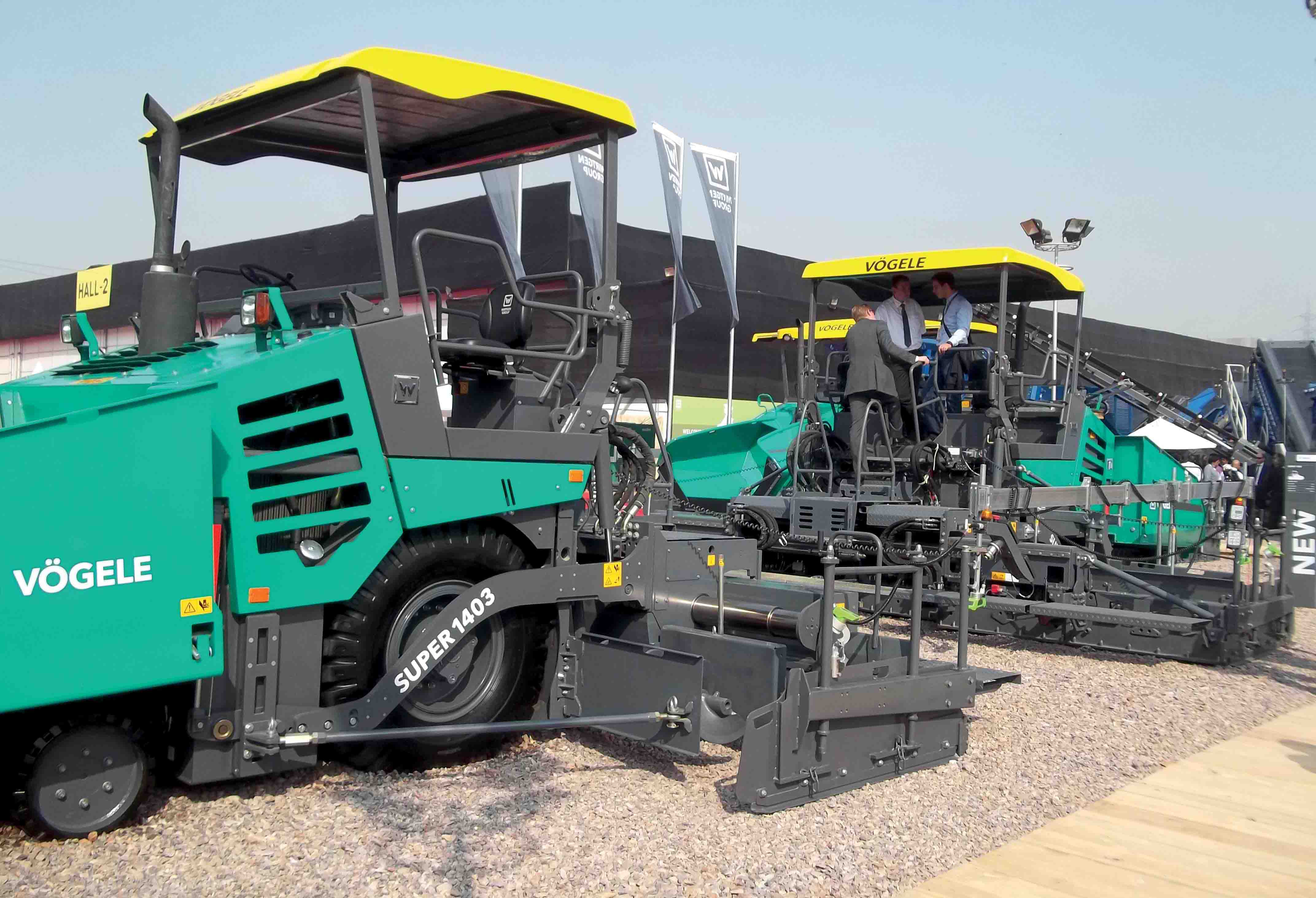 Vögele is introducing its latest in pavers in India Vögele pavers in India