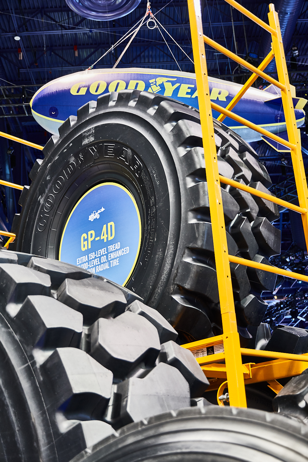 Goodyear’s GP-4D is a high-traction, deep tread tyre for ADTs Goodyear’s GP-4D