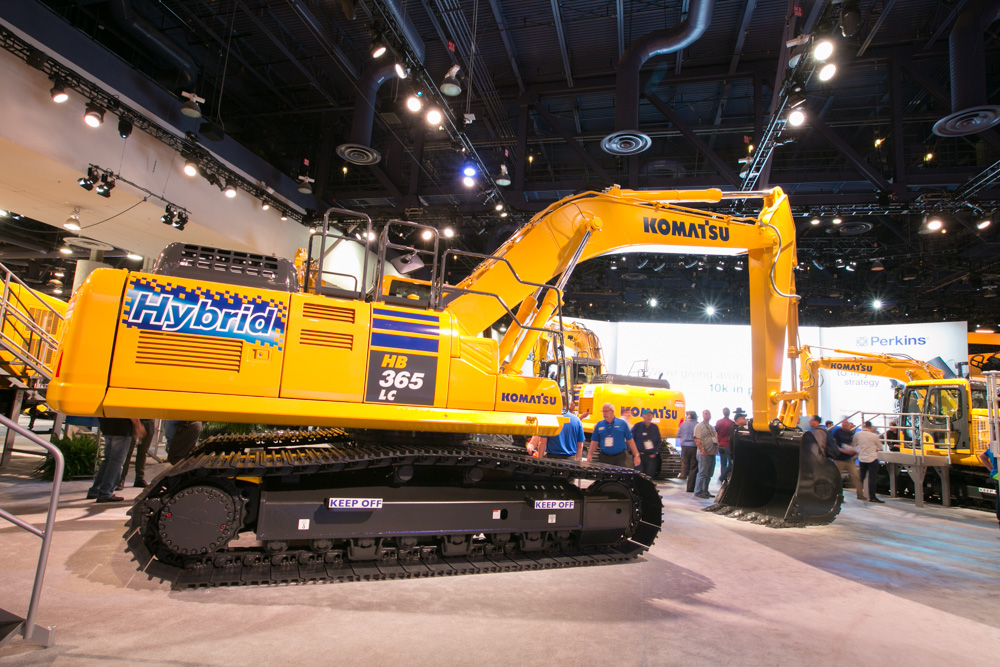 Komatsu’s new HB365LC-3 hybrid excavator Komatsu HB365LC-3 hybrid excavator