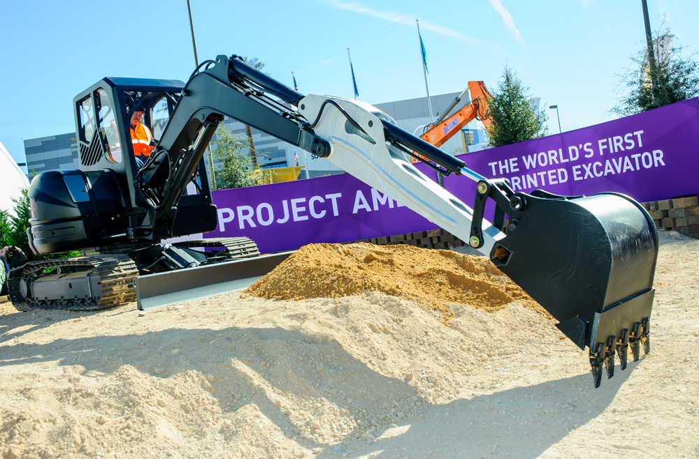 Glimpse of the future: the 3D printed excavator 3D printed excavator