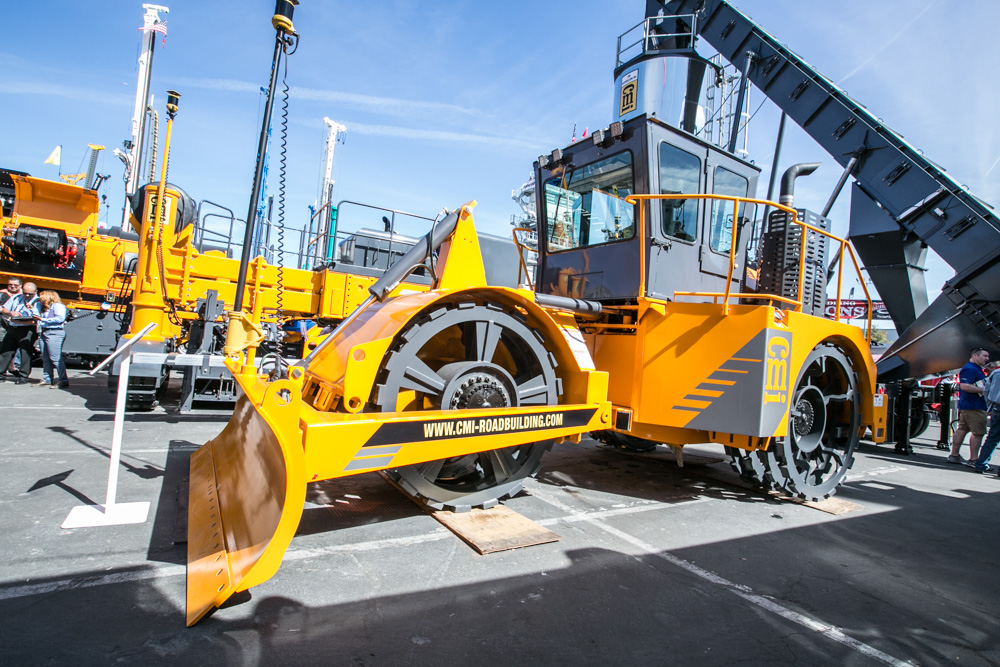 Offset four-wheel design delivers single pass compaction CMI RexPactor