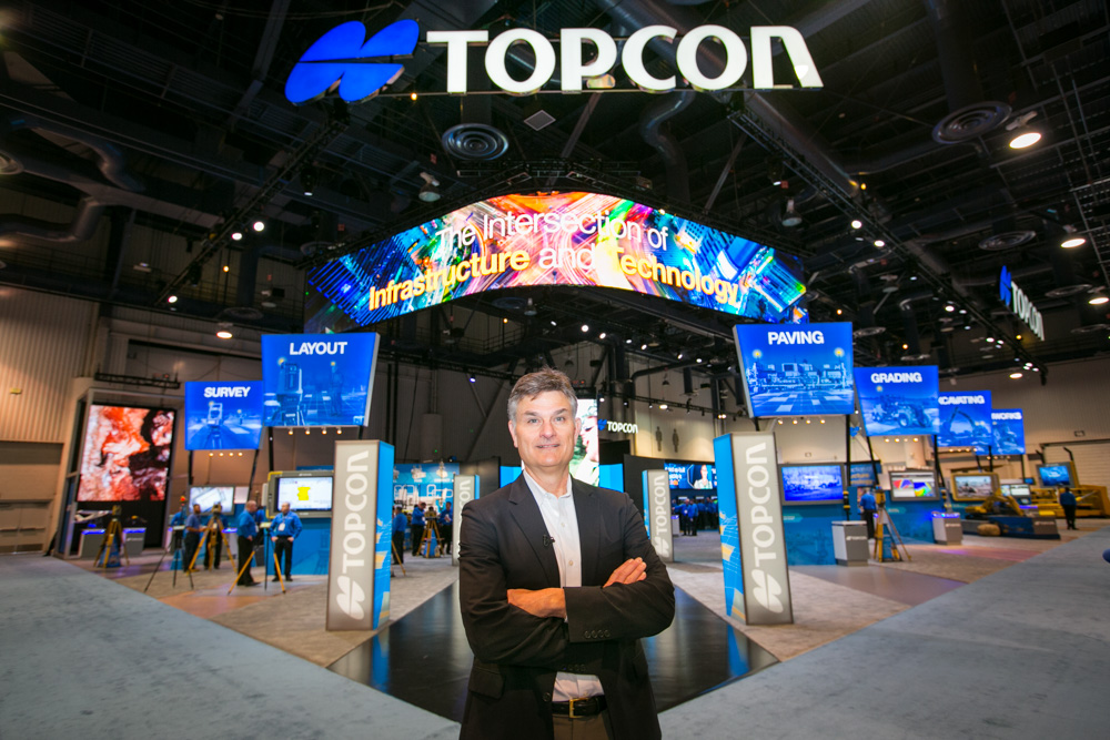 Topcon's Murray Lodge, introduces the ZPS paving system CONEXPO 2017 Topcon's Murray Lodge,