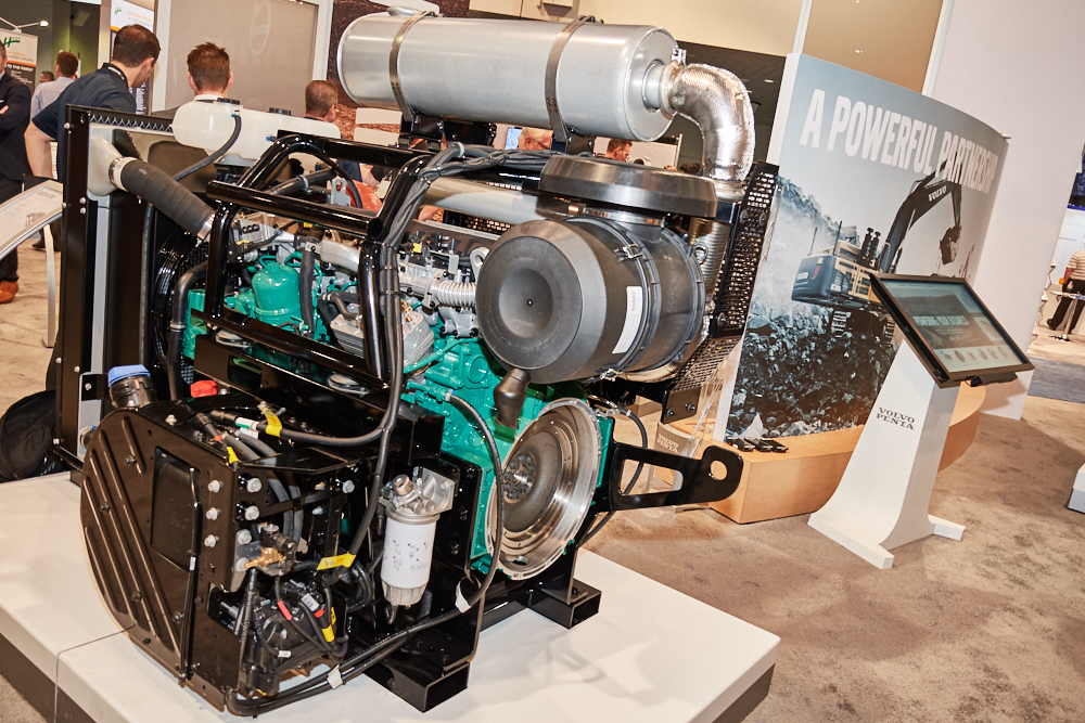 Volvo Penta’s Stage V emissions concept was revealed at CONEXPO-CON/AGG Volvo Penta’s Stage V emission