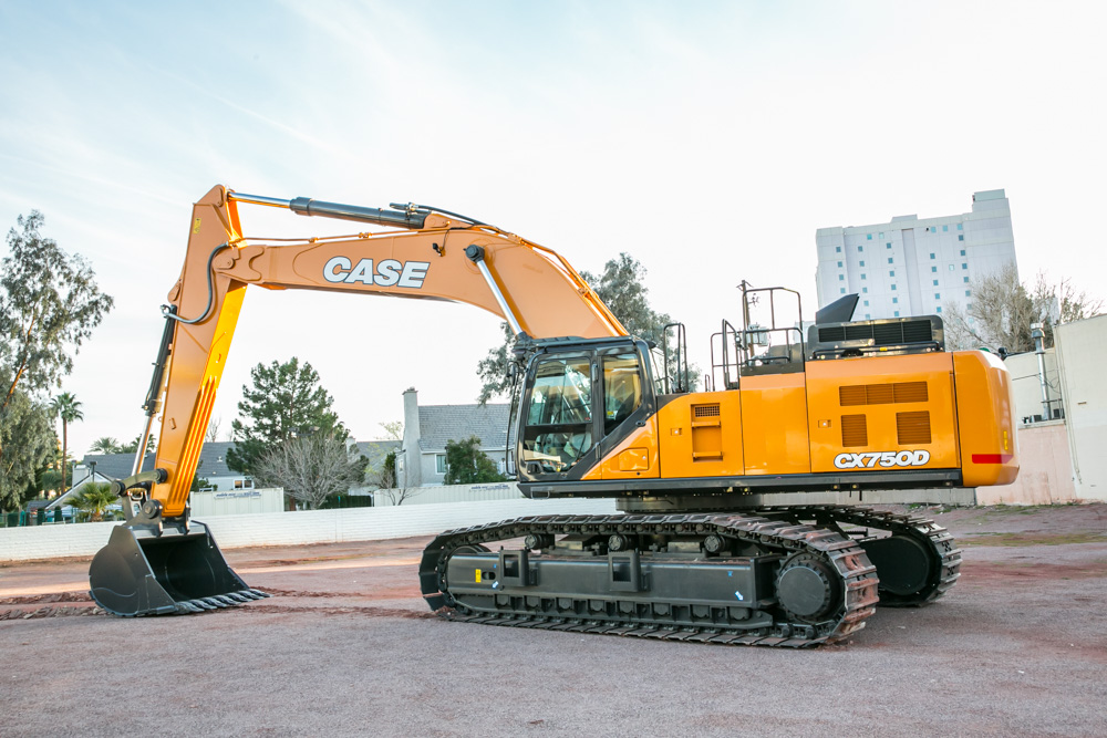 The Case CX750D excavator offers high performance for quarrying applications Case CX750D excavator