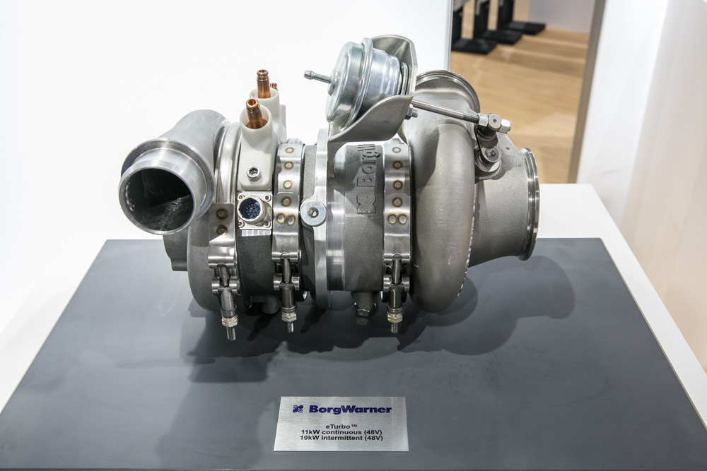 eBooster delivers boost on demand until an engine’s turbocharger catches up and takes over. eBooster turbocharger