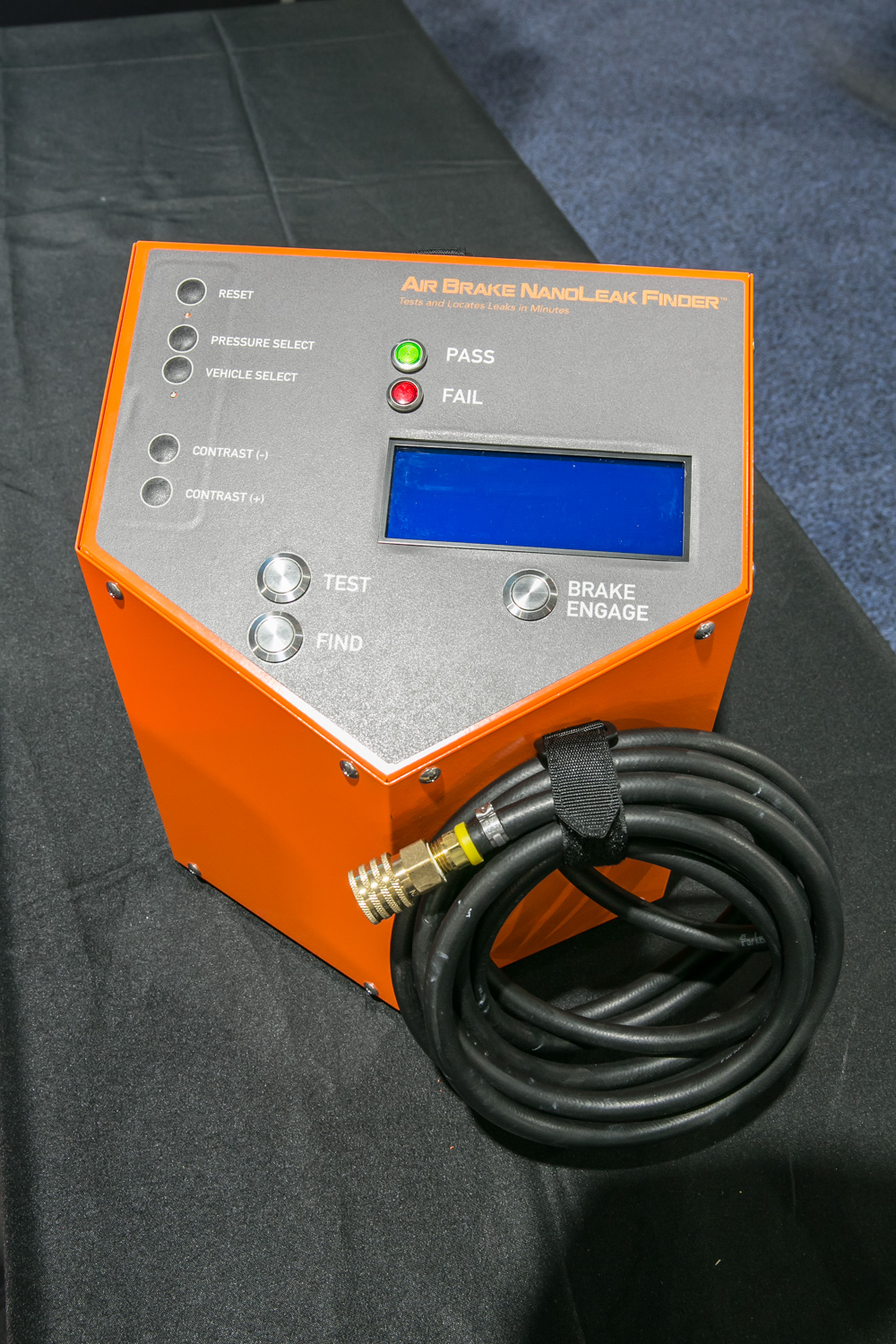 The NanoLeak Locator instantly pinpoints the location of air break leaks Conexpo 2017 Redline NanoLeak Locator