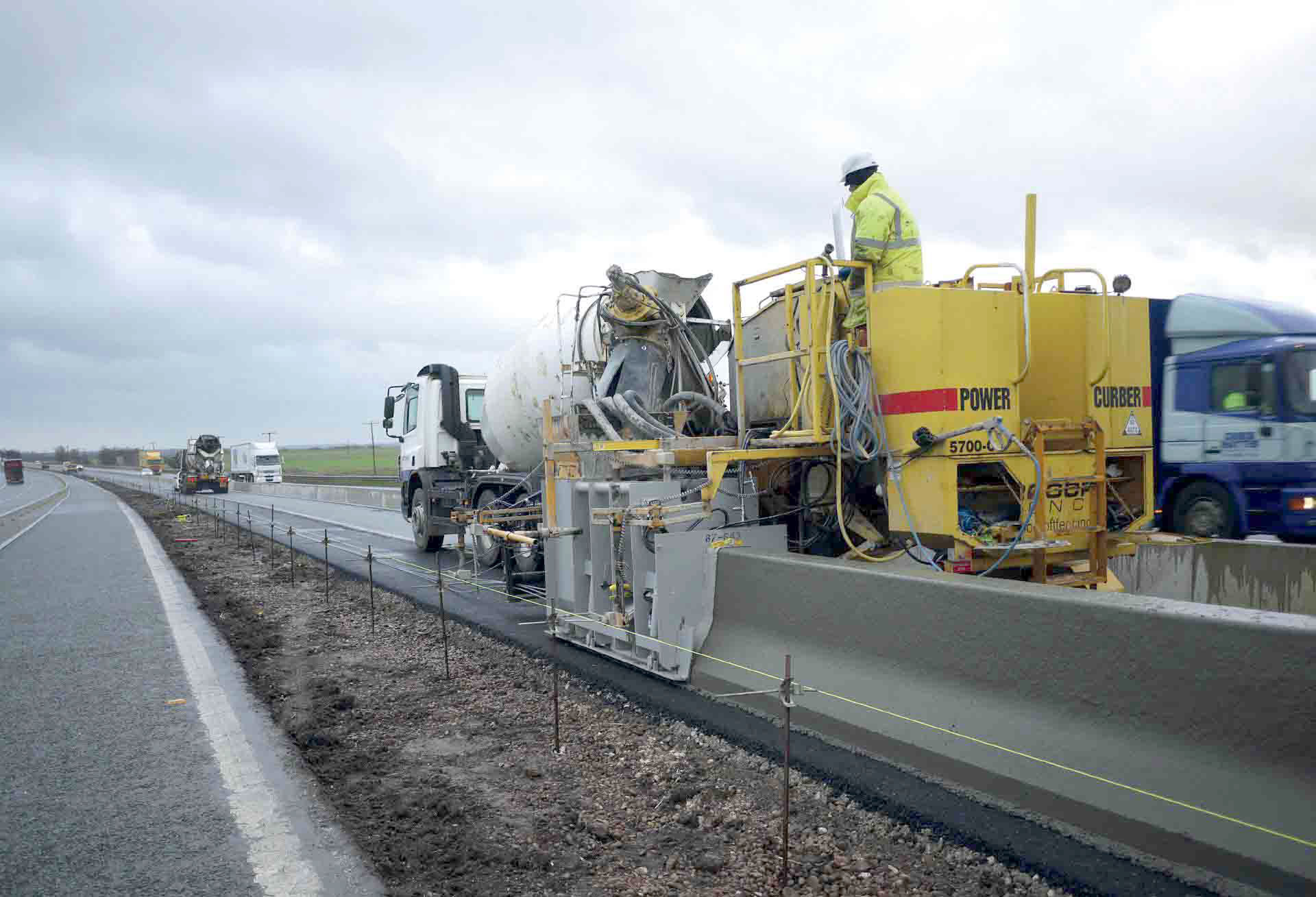 The wear life of cables in extruded barriers needs to be considered building concrete central reservation