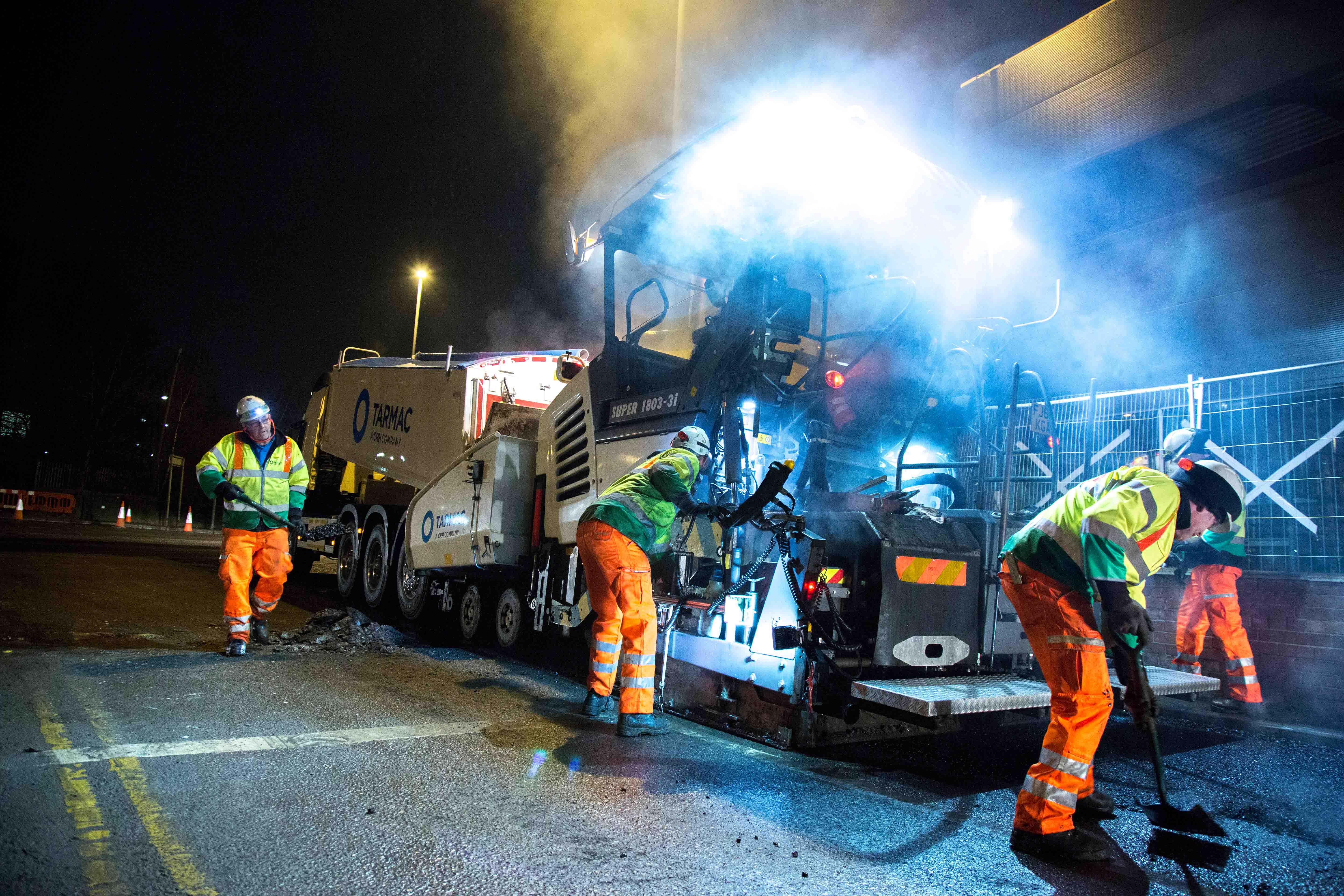 Paving is always a race against time Road paving project