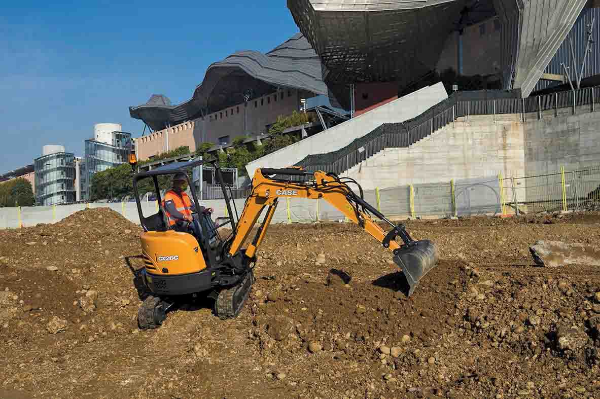 The CX26C and CX37C are available with long and short arms CASE CX26C mini excavator