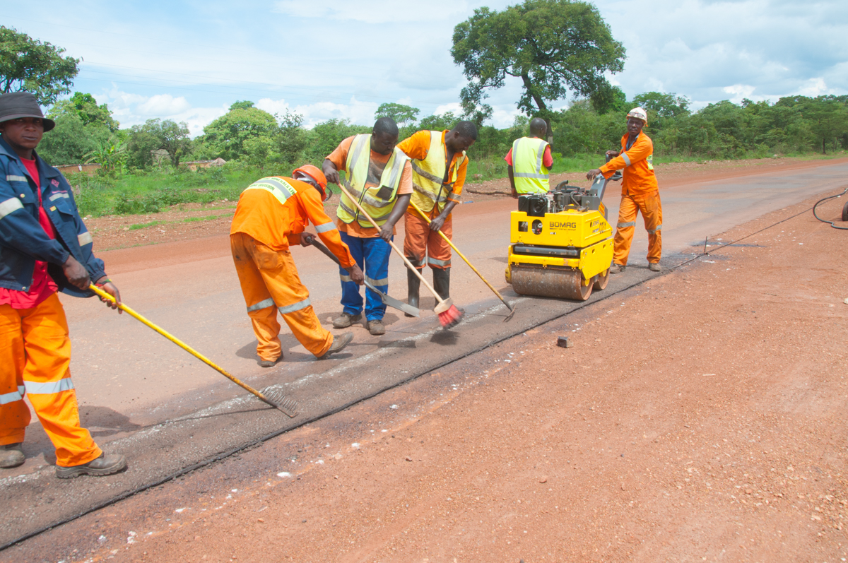In all 105 of FQM’s personnel worked on the road repair job FQM personnel