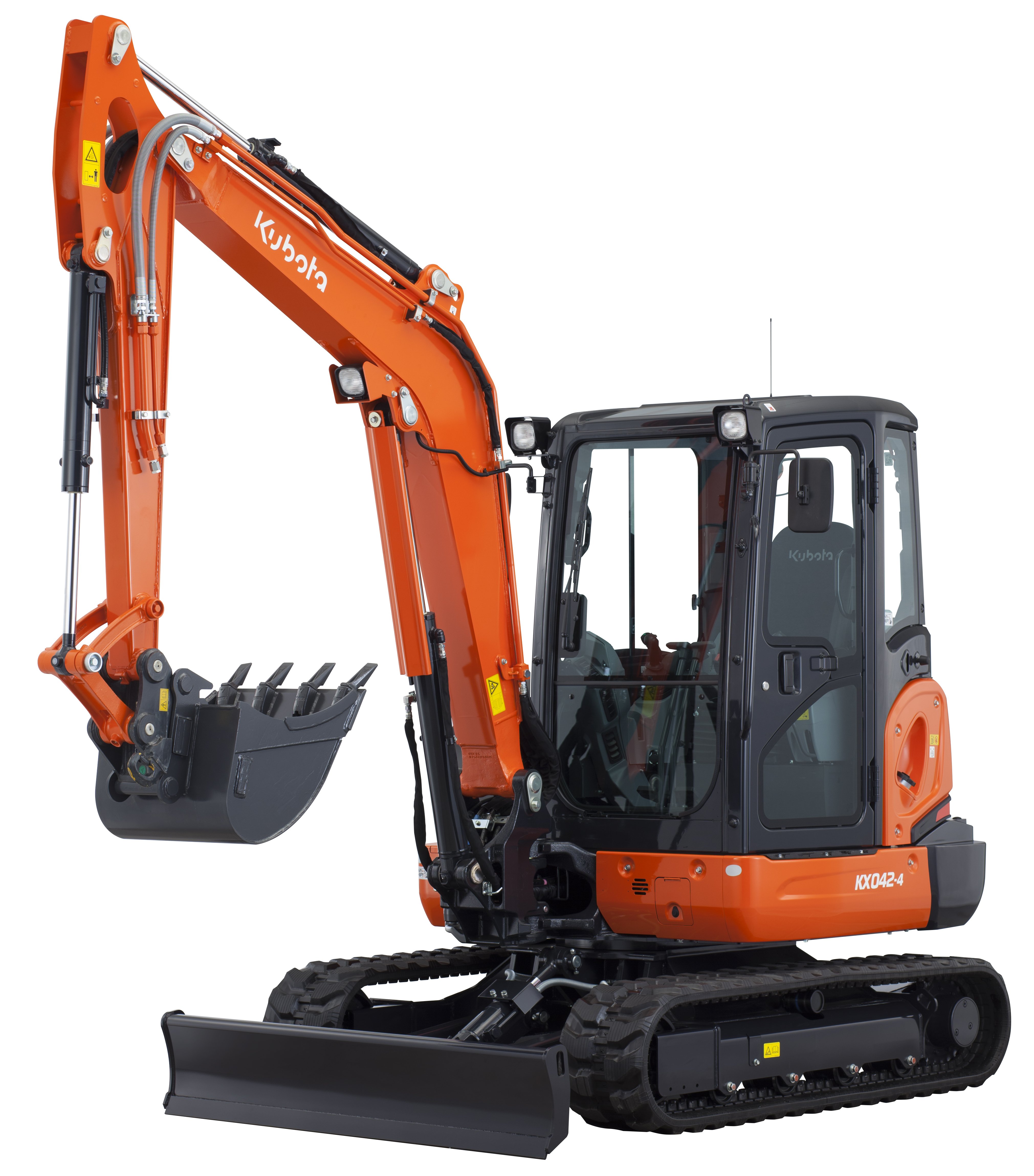 Kubota's new environmentally friendly mini excavator, the KX042-4 Kubota KX042-4