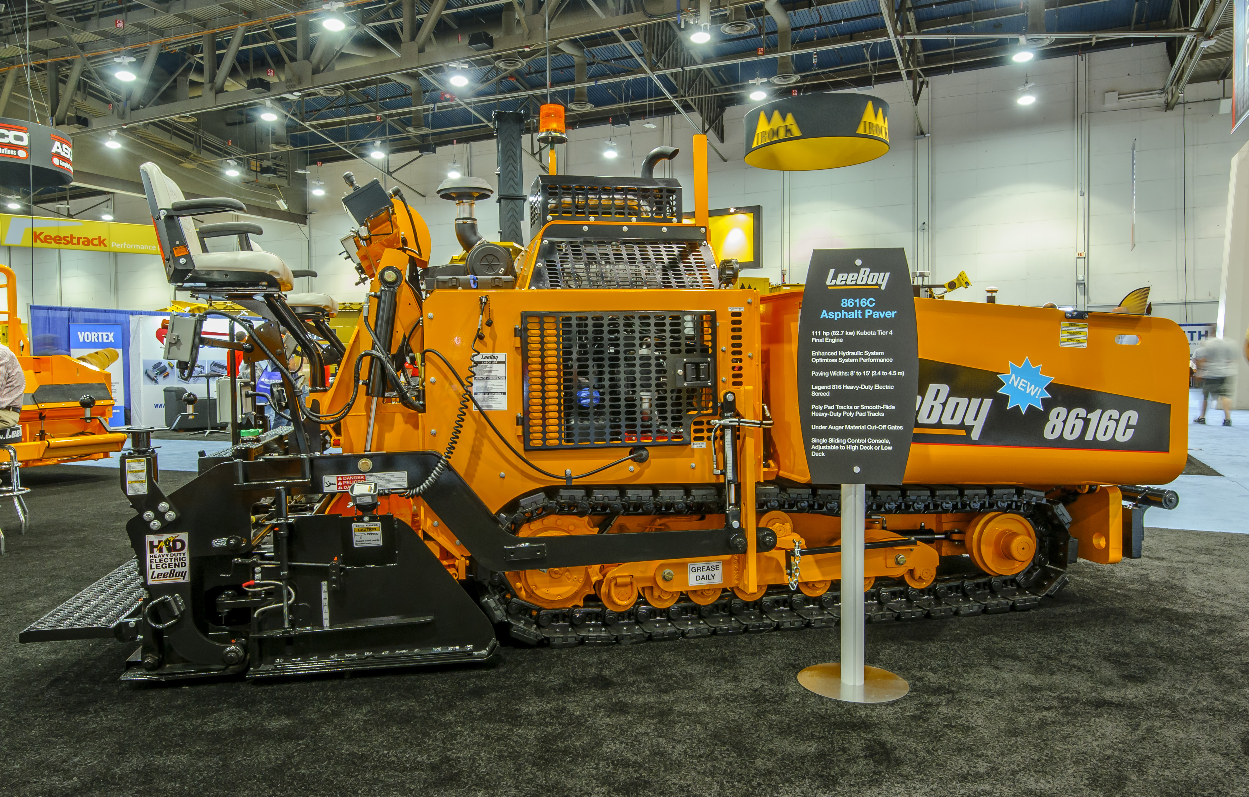 LeeBoy has fitted new low emission, Tier 4 Final compliant engines to its latest pavers LeeBoyTier 4 Final compliant