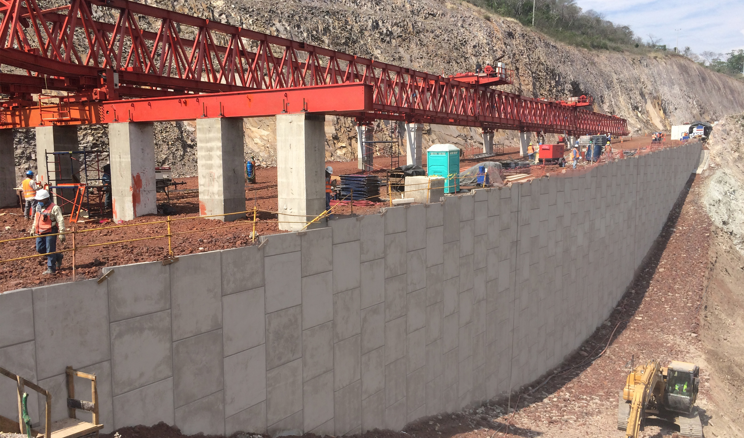 Civil structures are built to secure the roadway Civil Structure