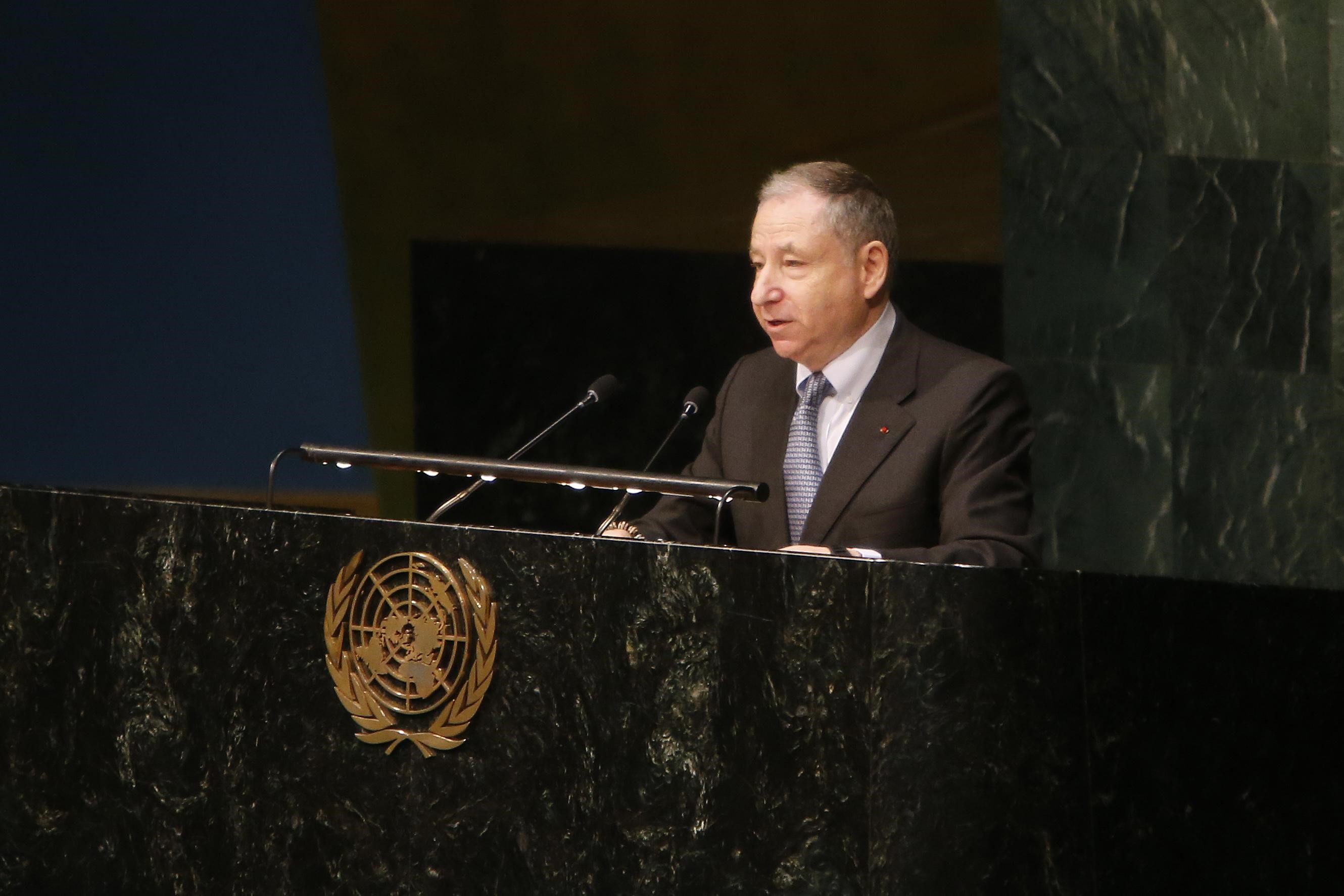 Jean Todt is president of the FIA JT_UN_GA.jpg