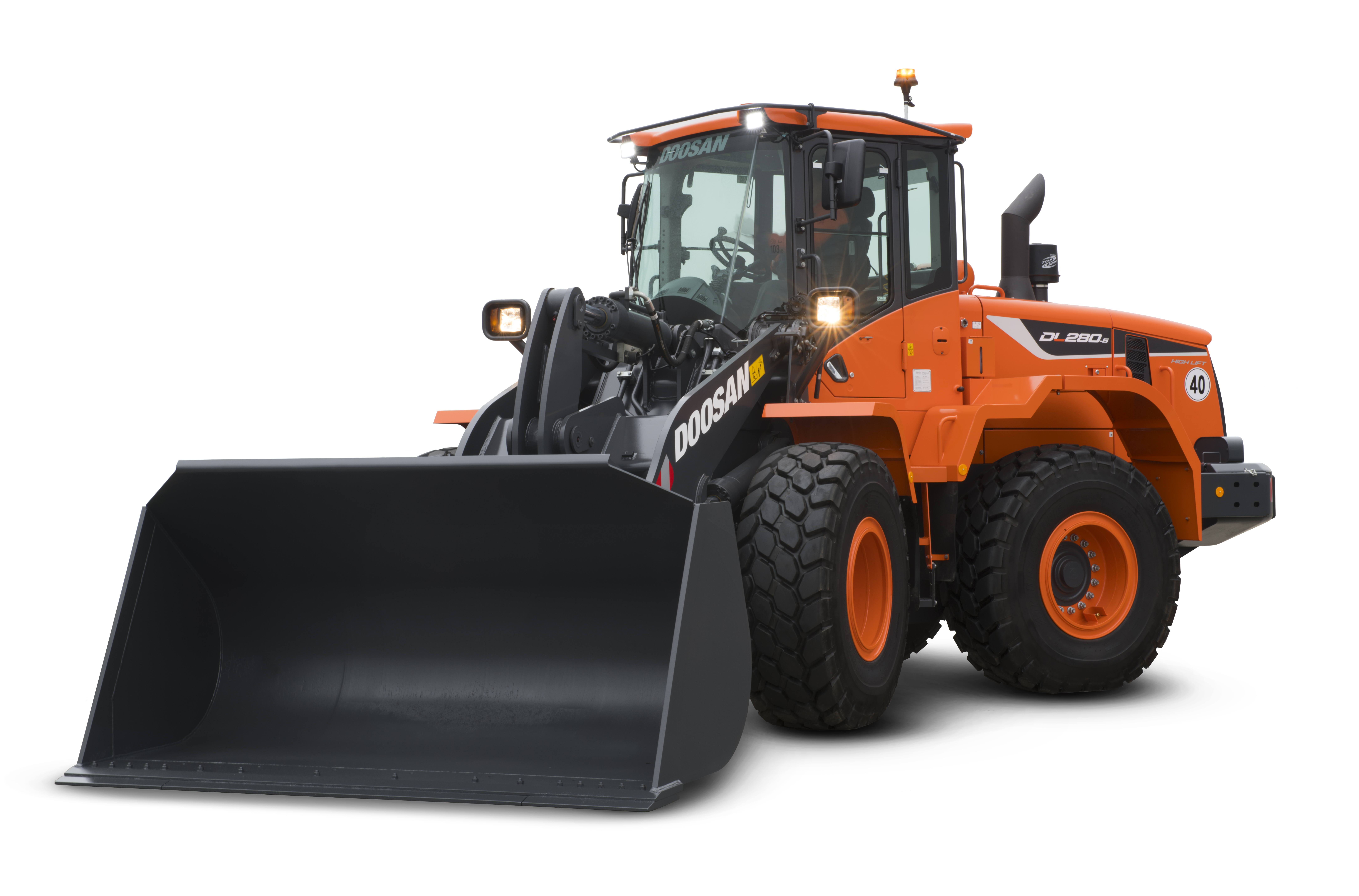 The DL280-5’s lift arm benefits from an automatic Load Isolation System (LIS) - often called ride control Doosan_Earthmoving3