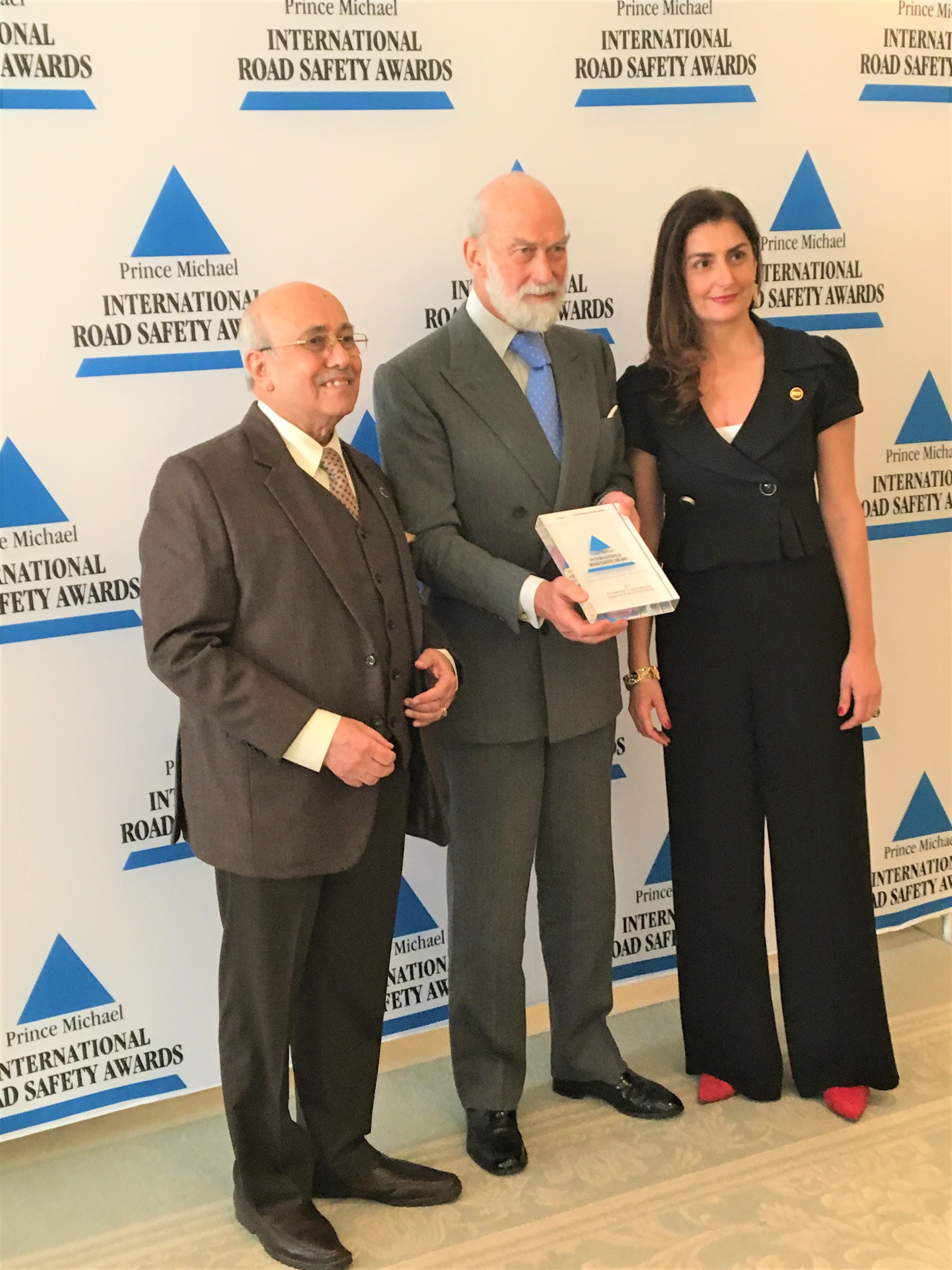 The IRF Geneva office was presented with a prestigious safety award by His Royal Highness, Prince Michael of Kent Prince Michael Award Visual 01.jpeg
