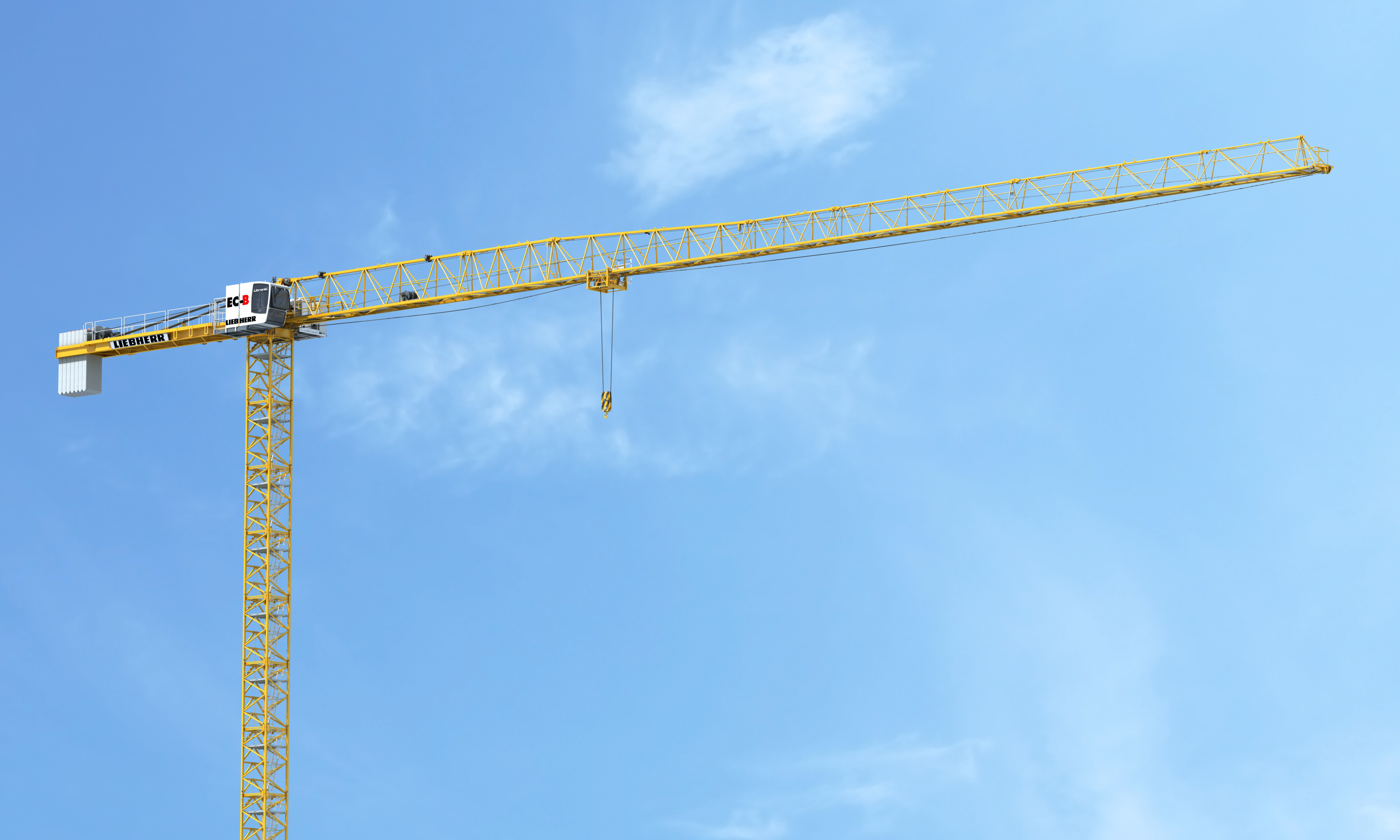 Outreach of the Liebherr Litronic flat-top crane is 2.5m longer than its predecessor Liebherr_Litronic crane_Pat_C1.jpg