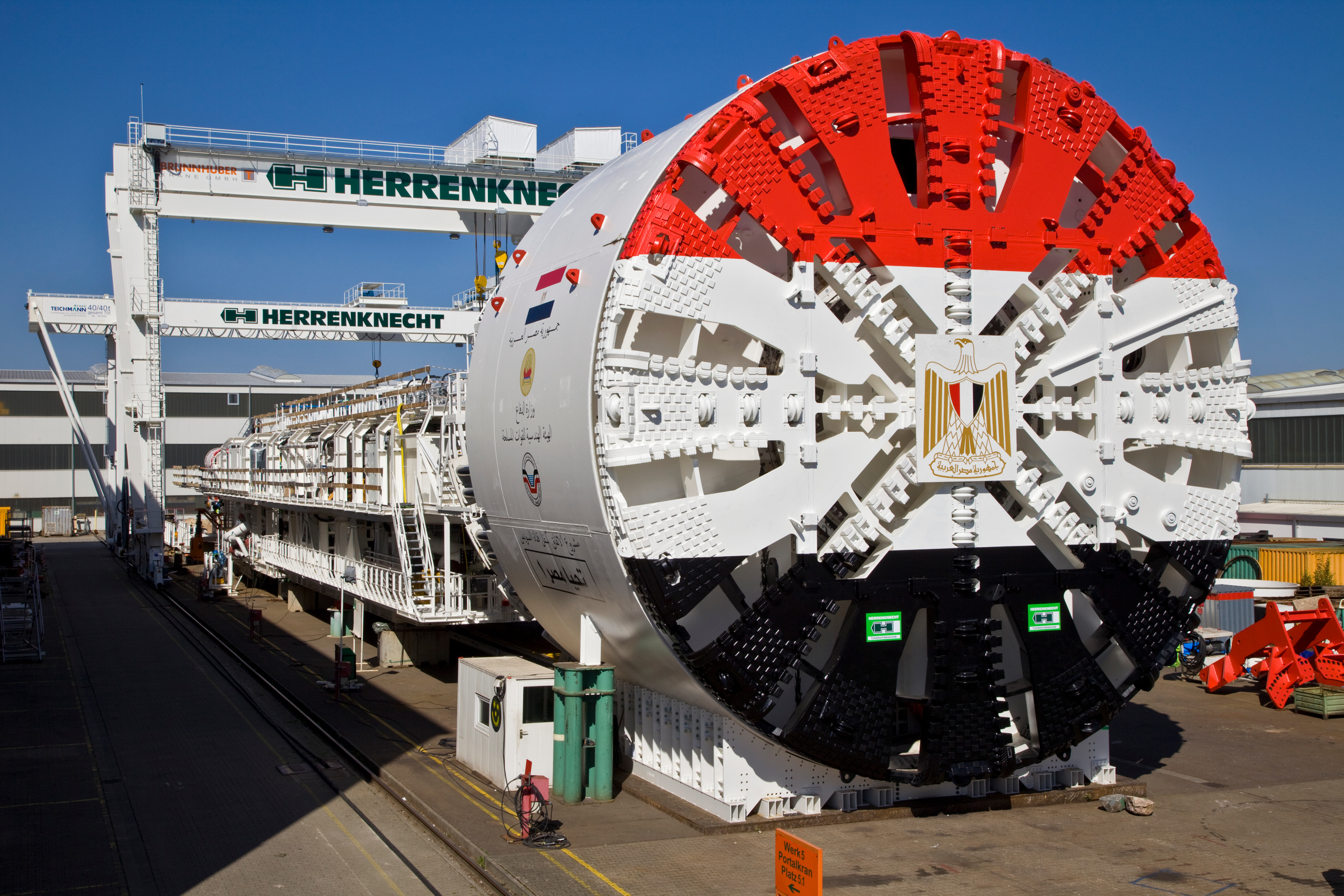 TBMs from Herrenknecht have been used to drive new tunnels to improve access to and from Egypt’s Sinai Peninsula TBMs at Suez Canal.jpg