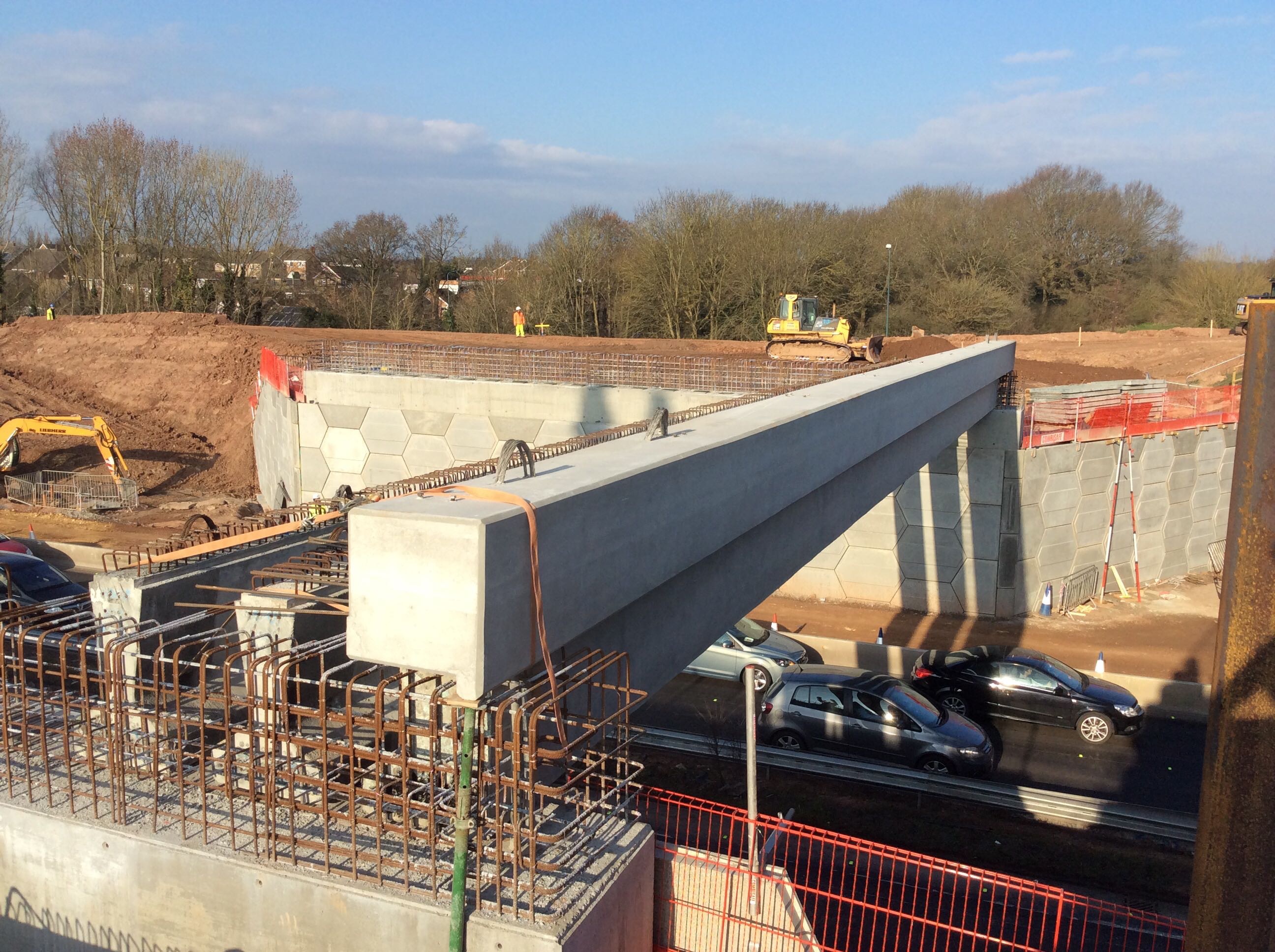 One of many for Shay Murtagh Precast on the Whitley Junction project (photo: coutesy Shay Murtagh) Shay Murtagh bridge beams - PIC.jpg