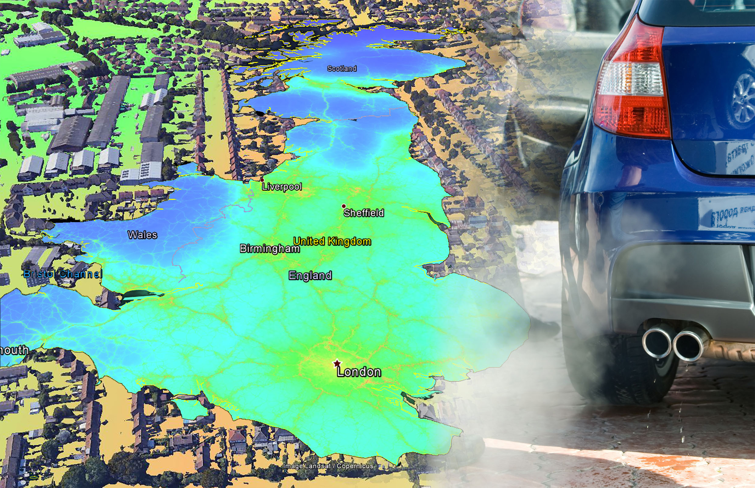The comings and goings of the UK's air pollution, according to MappAir, a high-resolution map EarthSensePollutionMap-PIC1.jpg