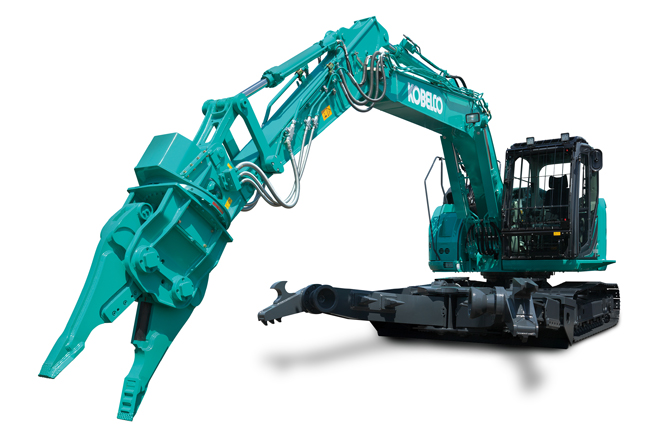 Kobelco’s SK140SRD model is ruggedised for the tough demolition and recycling markets 180526-004.jpg