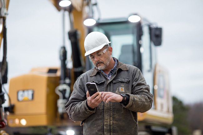 Caterpillar’s new app allows customers to view machine fleet data remotely on a smartphone or tablet CatApp2.jpg
