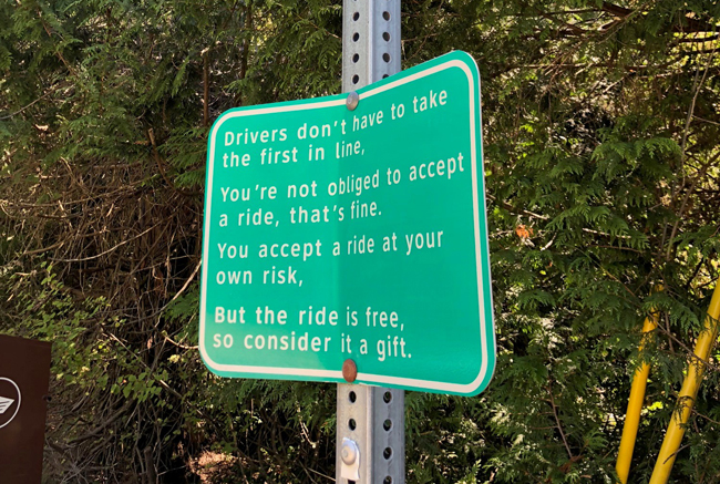 Photo of the month - Poetry in a road sign in Canada SkidsCanada1.jpg