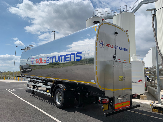 Rolling along: a made-to-order mobile storage tank for UK-based PolyBitumens eRST Aug 2019-MobileBitumenTank.jpg