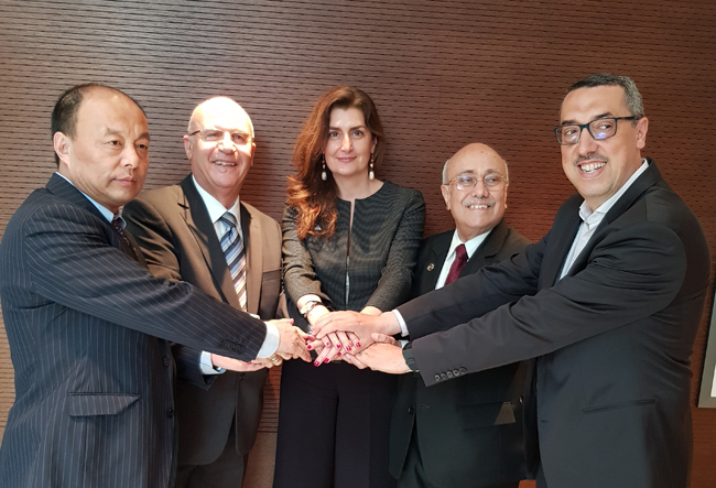 (L-R) Liu Wenjie, Bill M Halkias, Susanna Zammataro, Kiran K Kapila, Anouar Benazzouz 20190530_190033.jpg
