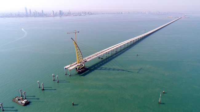 Kuwait’s Sheikh Jaber al-Ahmad Al-Sabah Causeway connects the Arab state’s capital city with an developed area that will become Silk City Pic 1a650.jpg