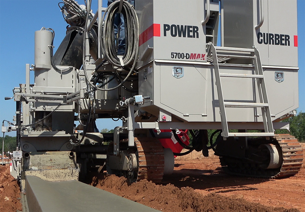The new generation Power Curbers 5700-D slipformer benefits from a series of improvements