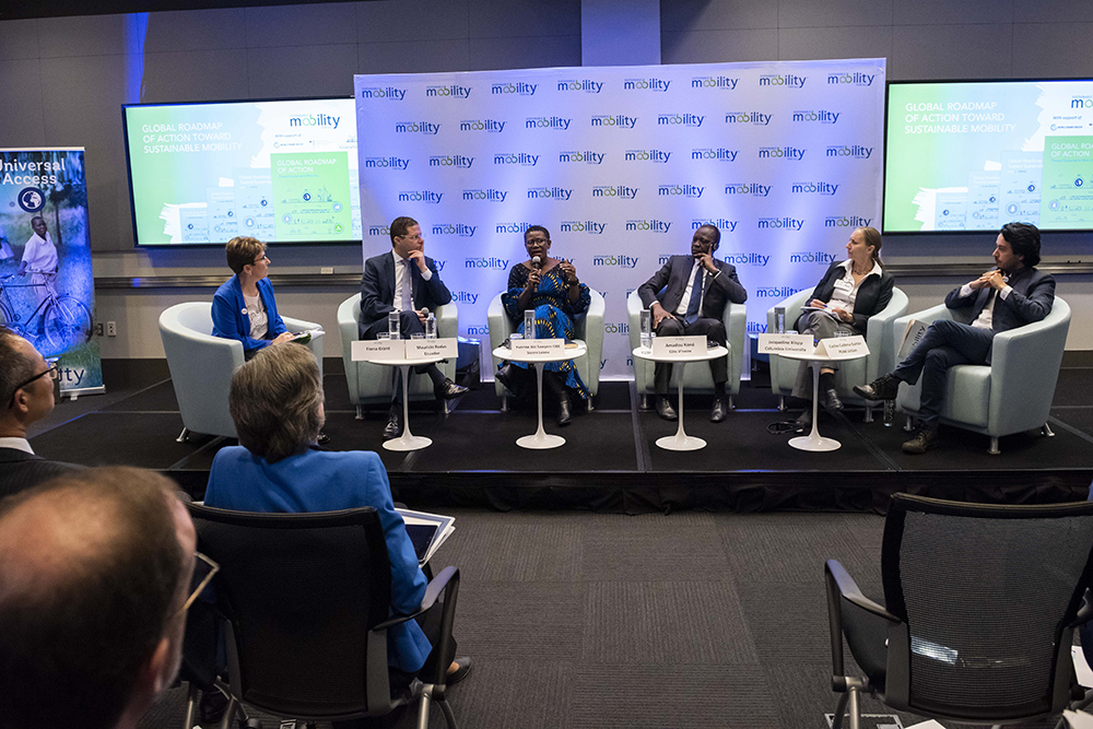 The Global Roadmap of Action Toward Sustainable Mobility was launched at the World Bank in Washington The Global Roadmap of Action