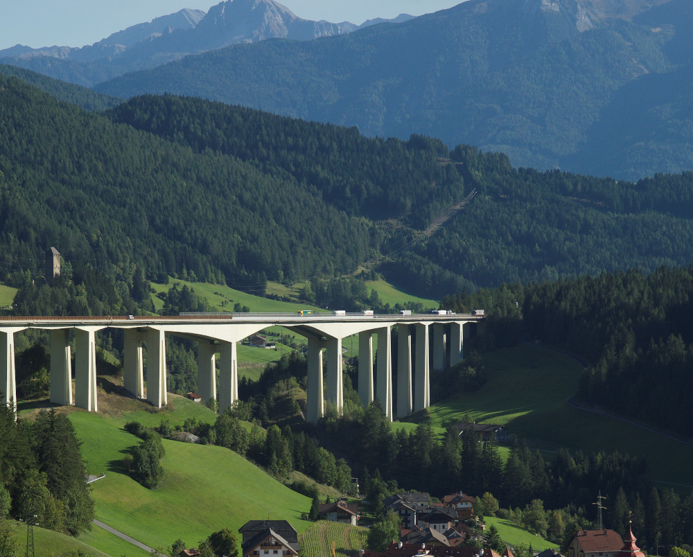 The A22 route passes through some of Italy’s most scenic vistas
