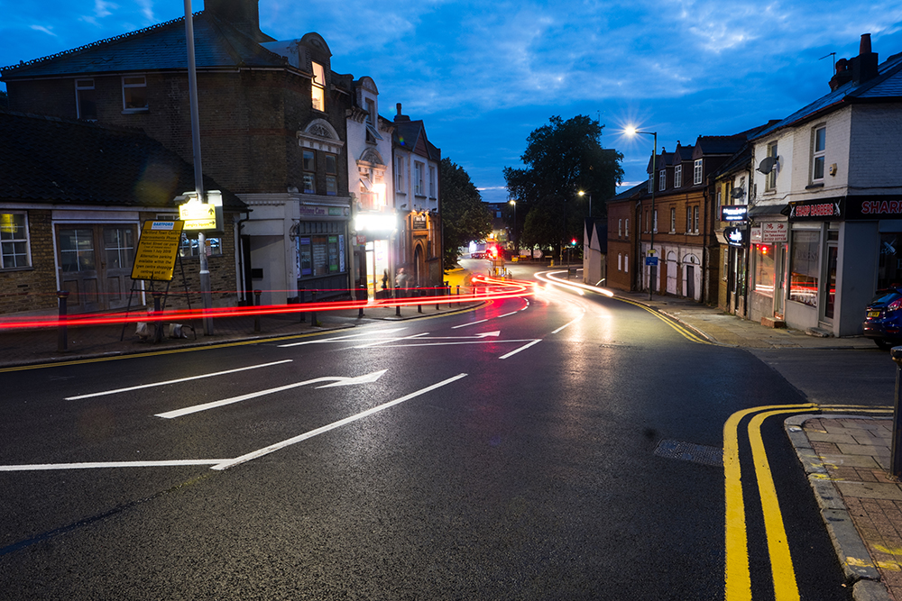 A trial stretch of road in Dartford, Kent featuring innovative additives is being tested A trial stretch of road in Dartford, Kent featuring innovative additives is being tested